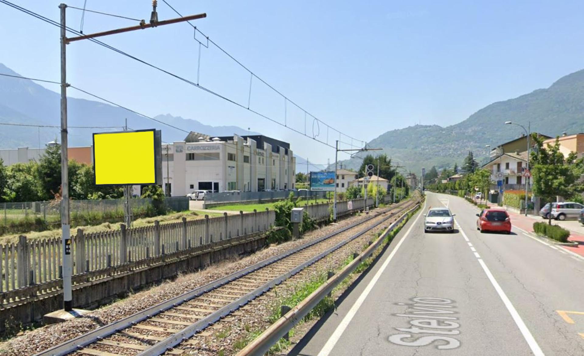 Impianto POSTER a Sondrio, in zona Bar Millemiglia