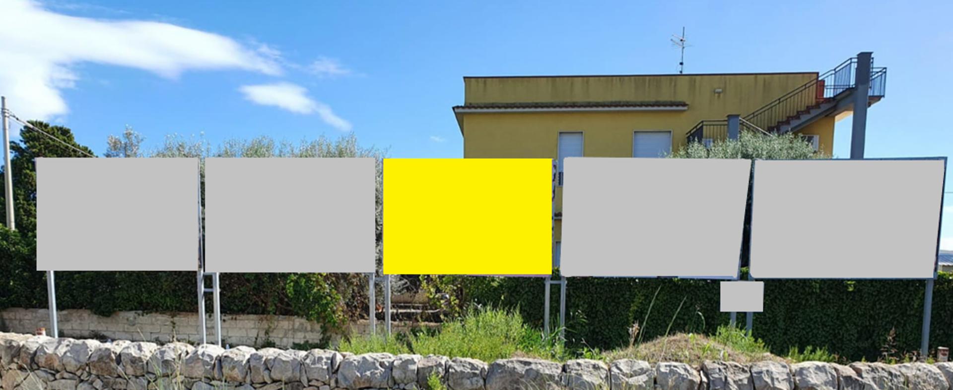 Impianto POSTER a Noto, in zona Bar La Rotatoria