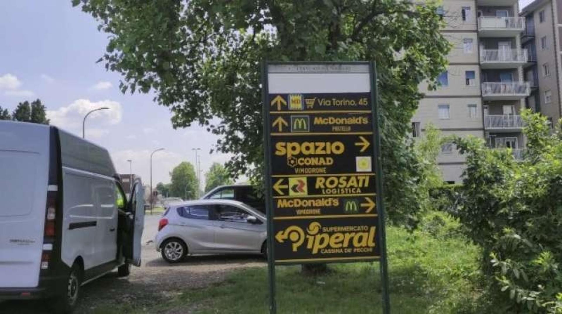 Impianto FRECCE / PREINSEGNE a Cernusco sul Naviglio, in zona Pizzeria Naviglio Gao