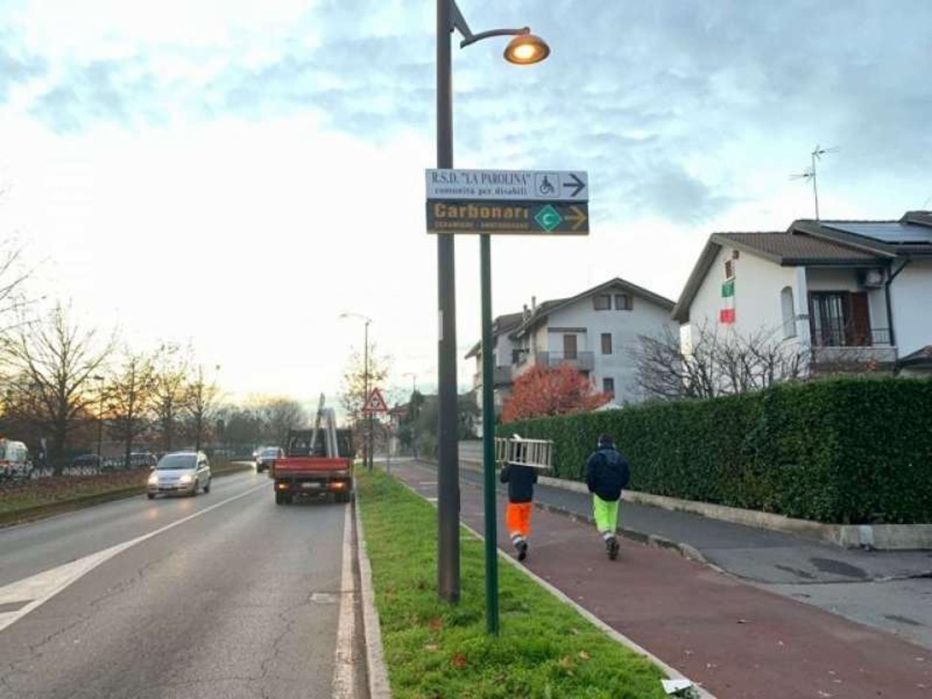 Impianto FRECCE / PREINSEGNE a Cernusco sul Naviglio, in zona Il Bar dei Germani