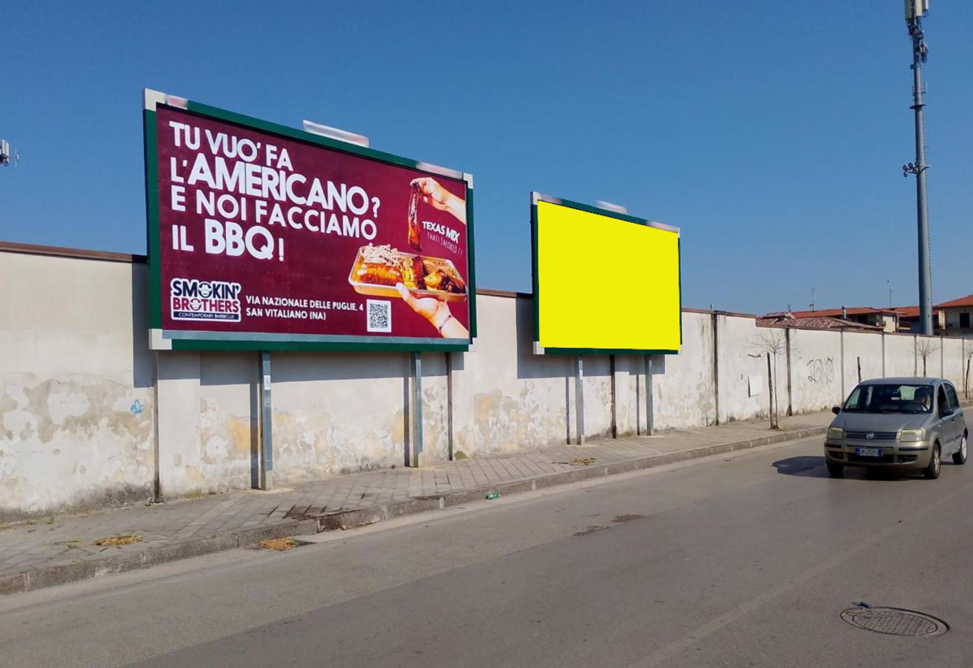 Impianto a Via Pastore sx per Aversa adiac muro di recinzione Stadio  Lusciano