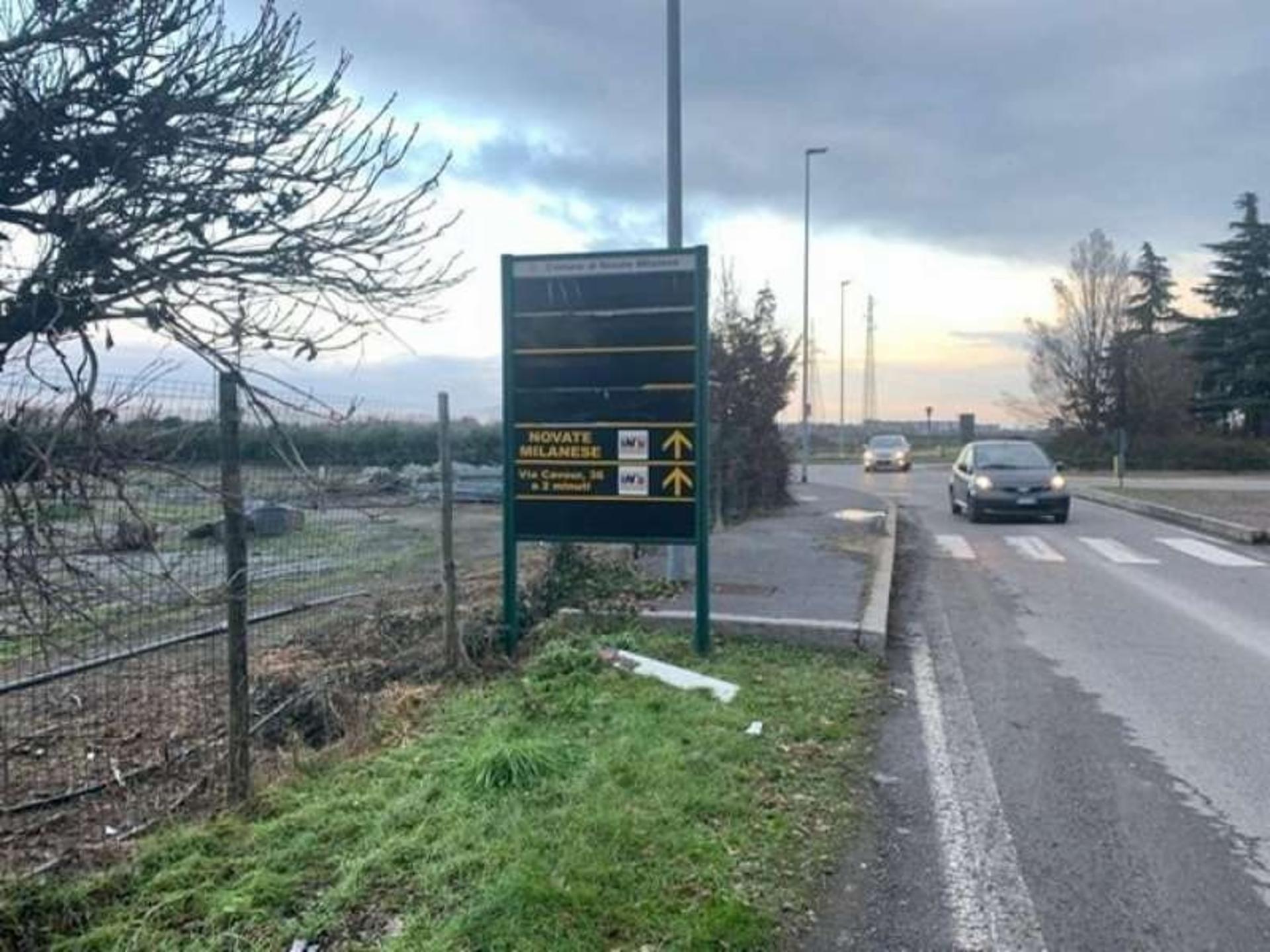 Impianto FRECCE / PREINSEGNE a Novate Milanese, in zona Seta Beauty