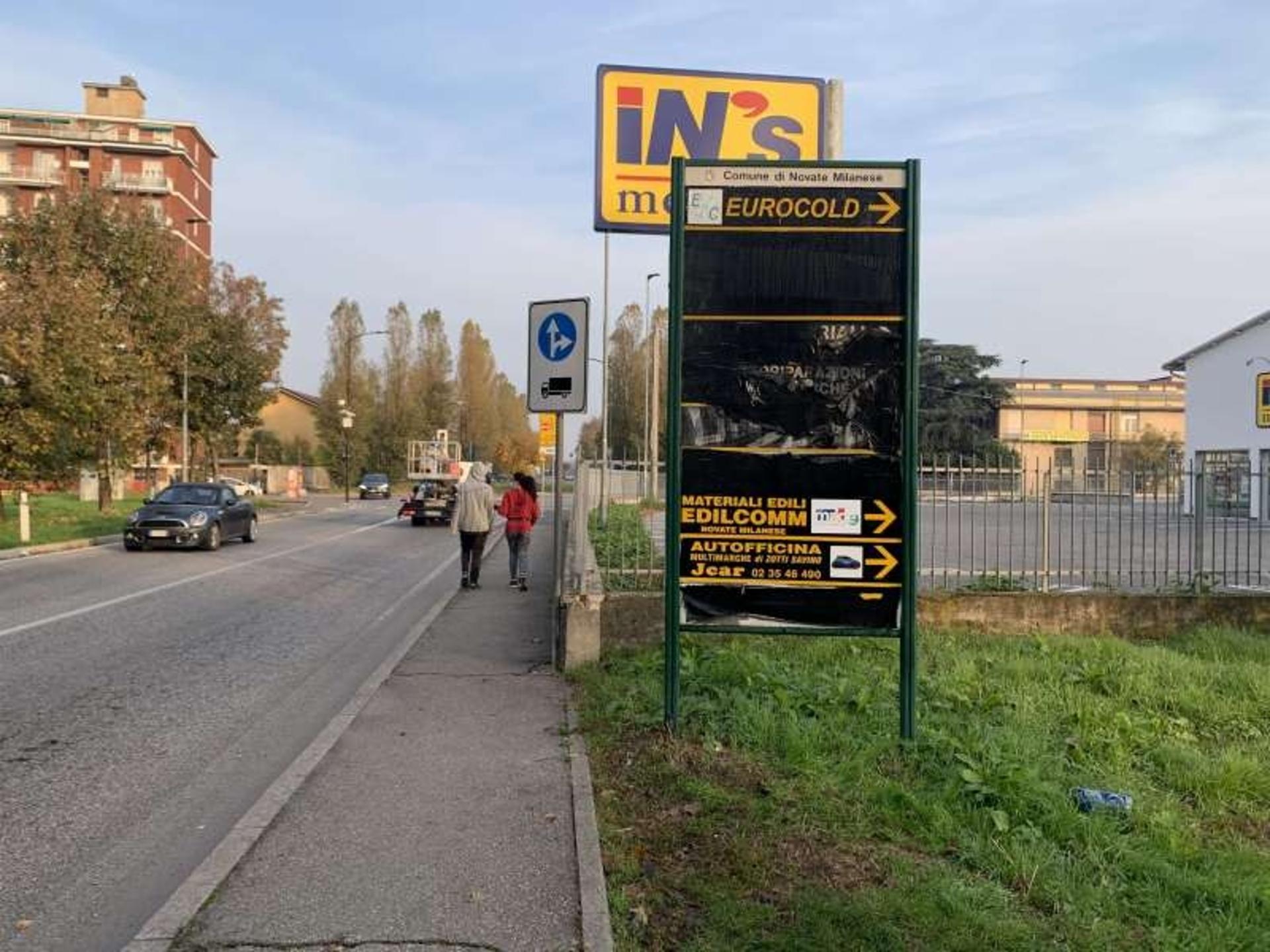Impianto FRECCE / PREINSEGNE a Novate Milanese, in zona In's Mercato