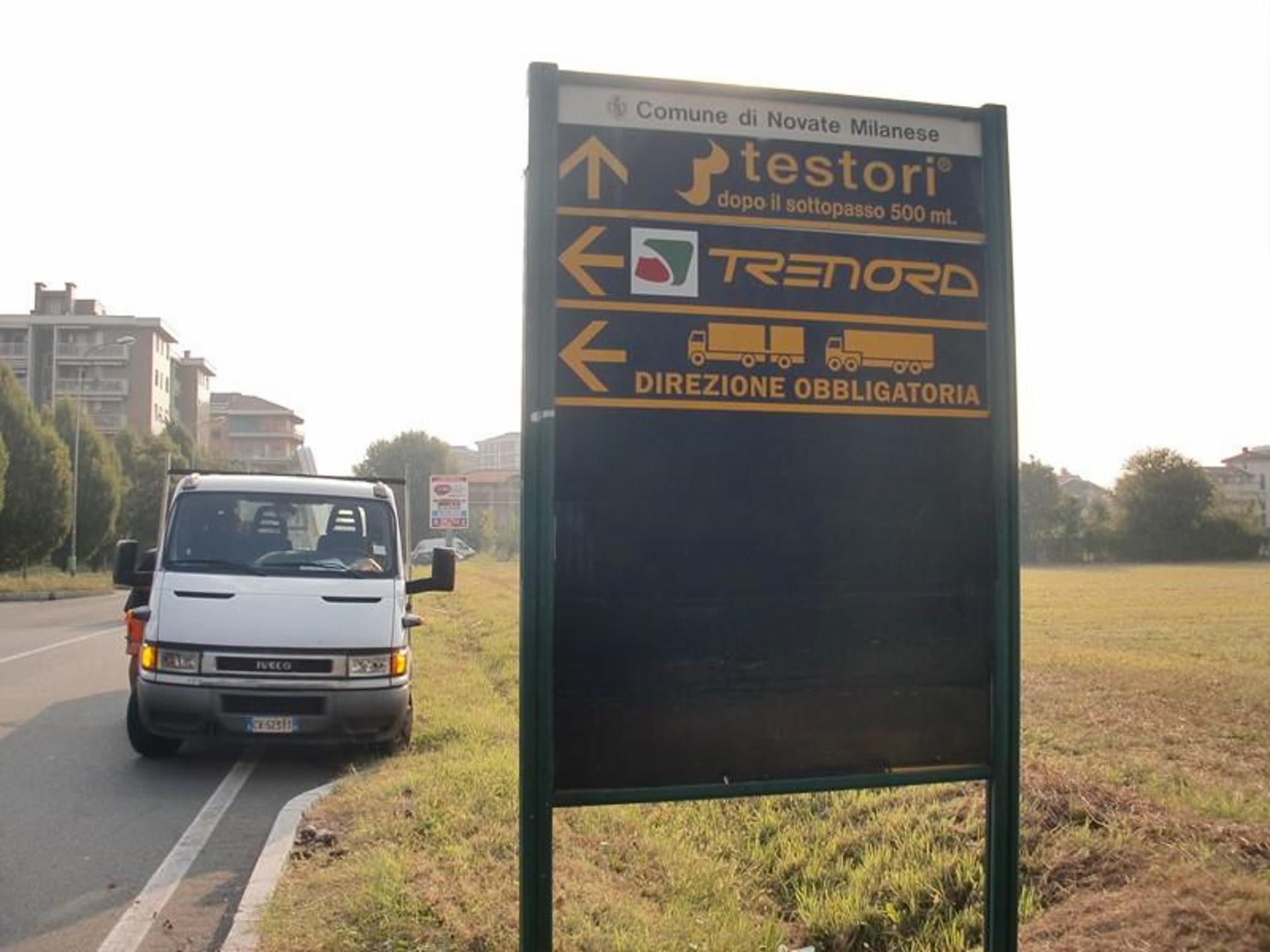 Impianto FRECCE / PREINSEGNE a Novate Milanese, in zona Miss Pettini