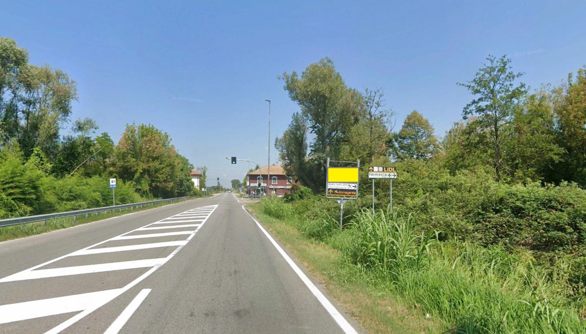 Impianto a SS 494 ang. sp 52 dir.  Ozzero