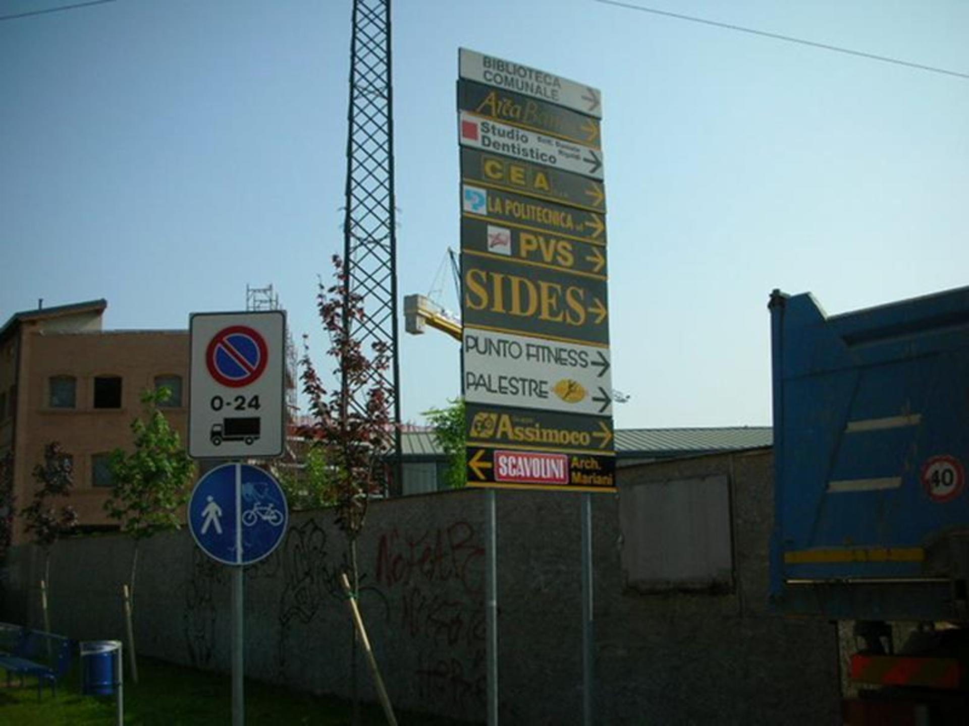 Impianto FRECCE / PREINSEGNE a Segrate, in zona Clipper Bar
