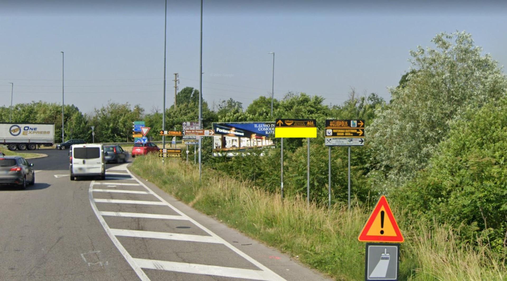 Impianto FRECCE / PREINSEGNE a Binasco, in zona McDonald's