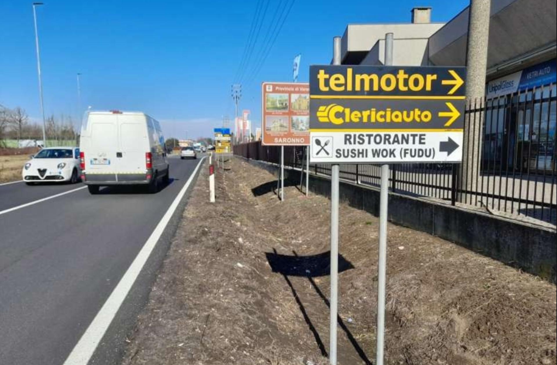 Impianto FRECCE / PREINSEGNE a Saronno, in zona Scibui
