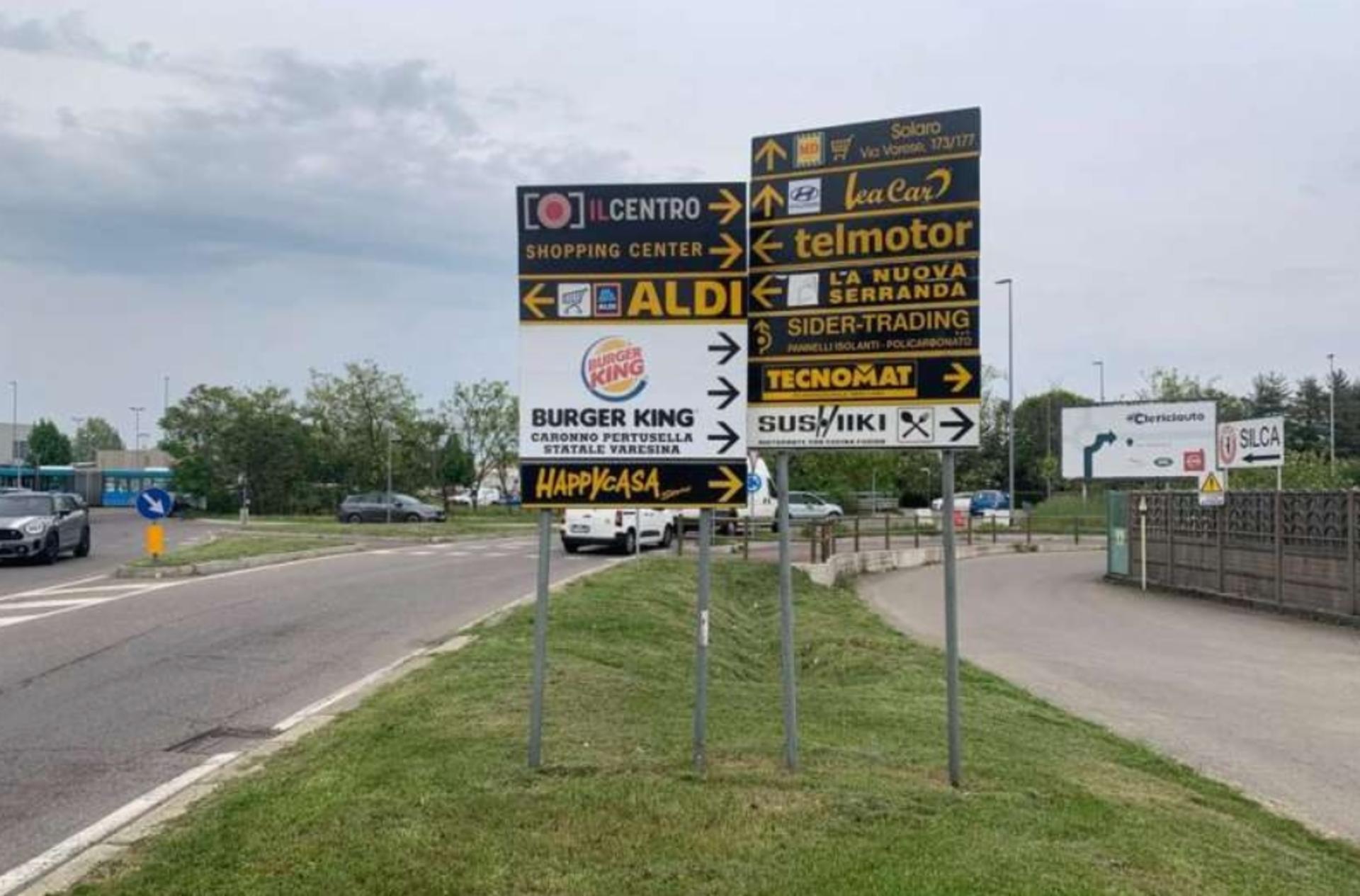 Impianto FRECCE / PREINSEGNE a Saronno, in zona Veneta Cucine