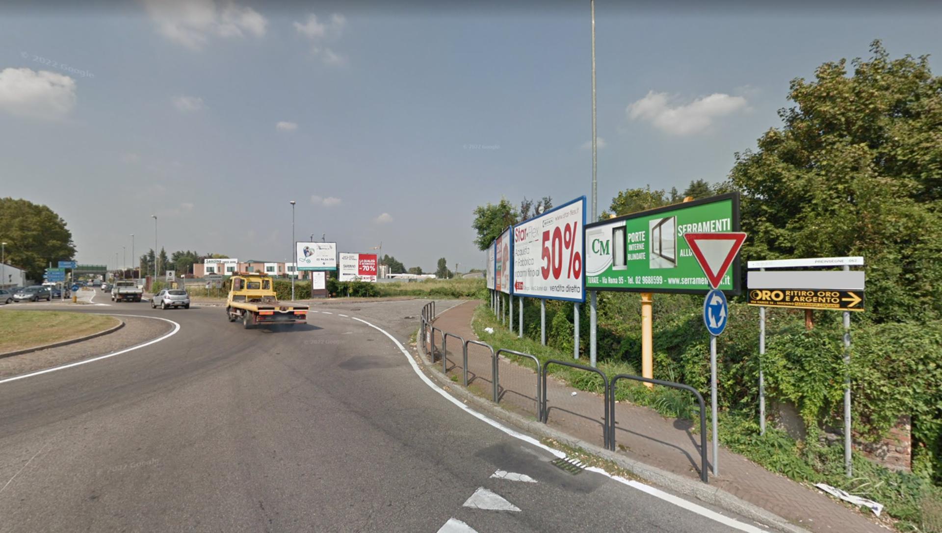 Impianto FRECCE / PREINSEGNE a Saronno, in zona Lidl