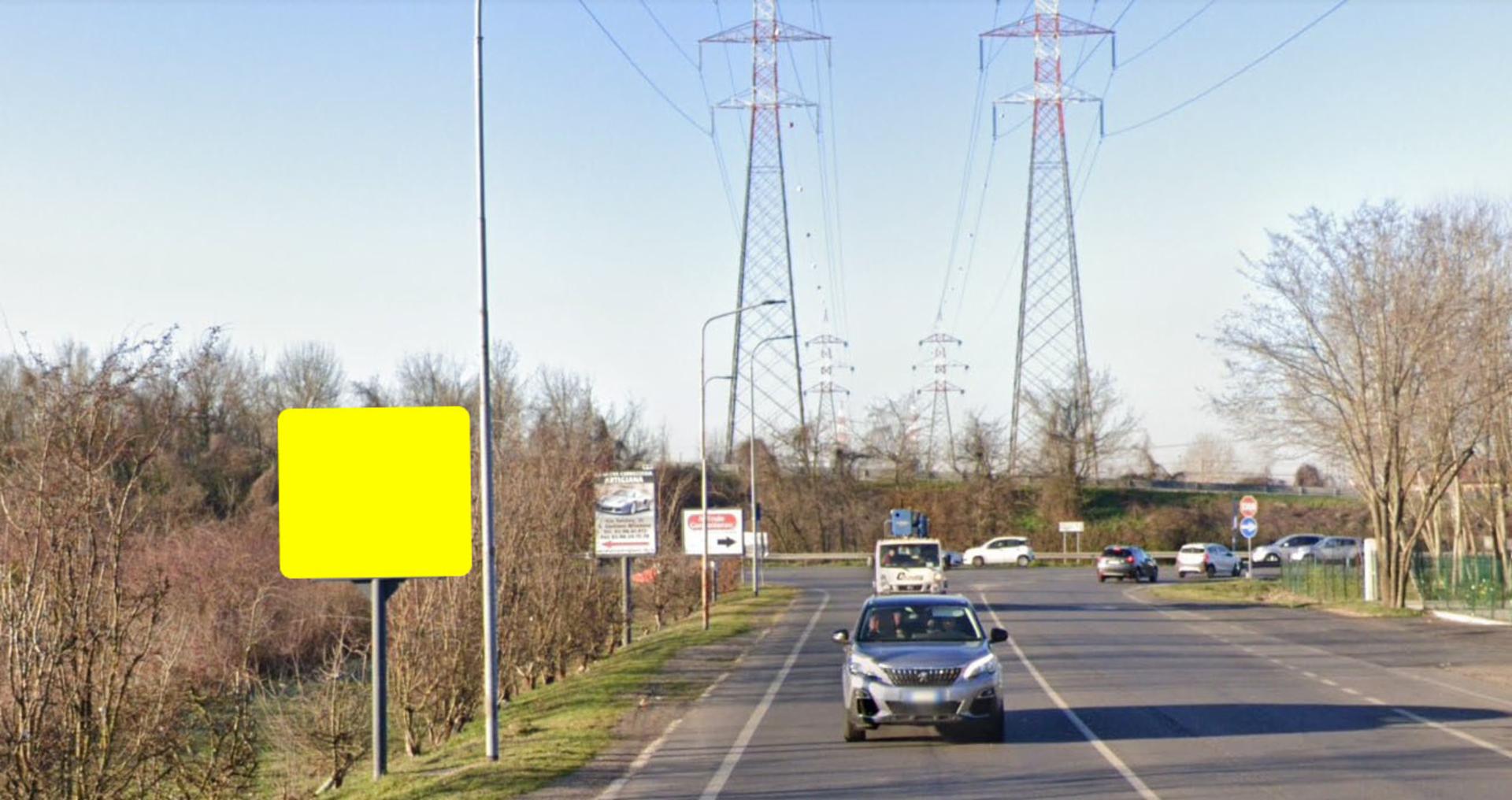 Impianto CARTELLONISTICA a San Giuliano Milanese, in zona Trattoria La Ruota