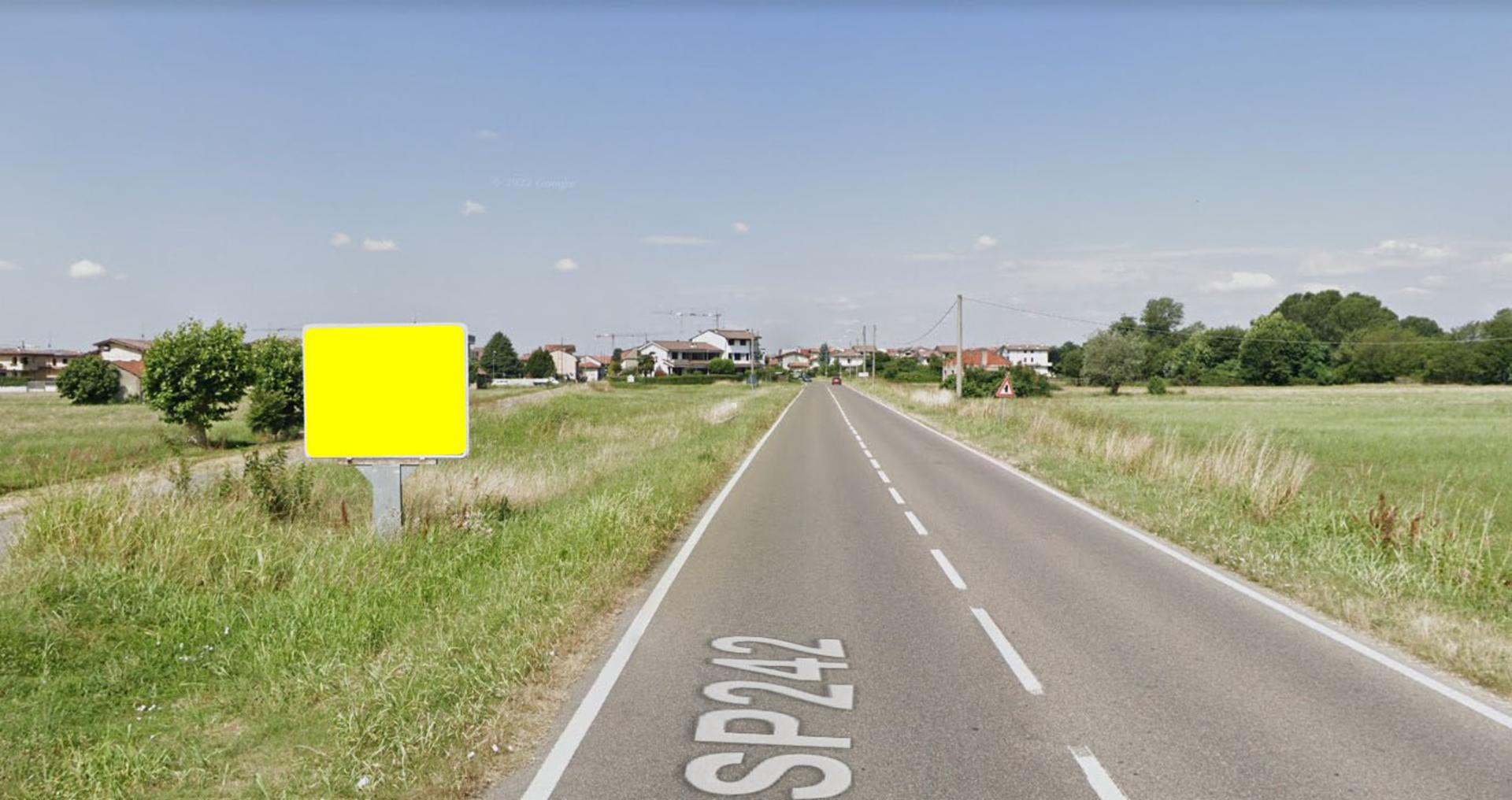 Impianto CARTELLONISTICA a Pessano con Bornago, in zona Osteria