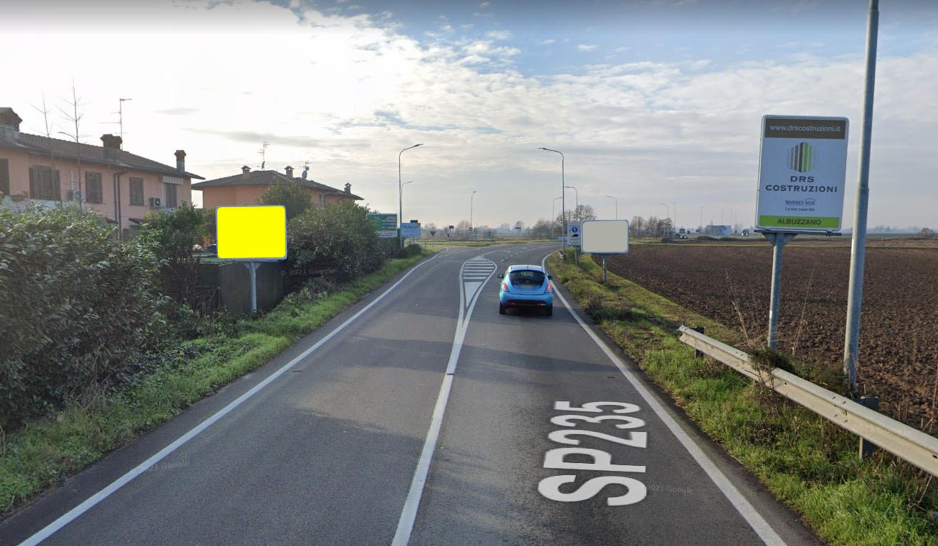 Impianto CARTELLONISTICA a Albuzzano, in zona Bar Pit Stop