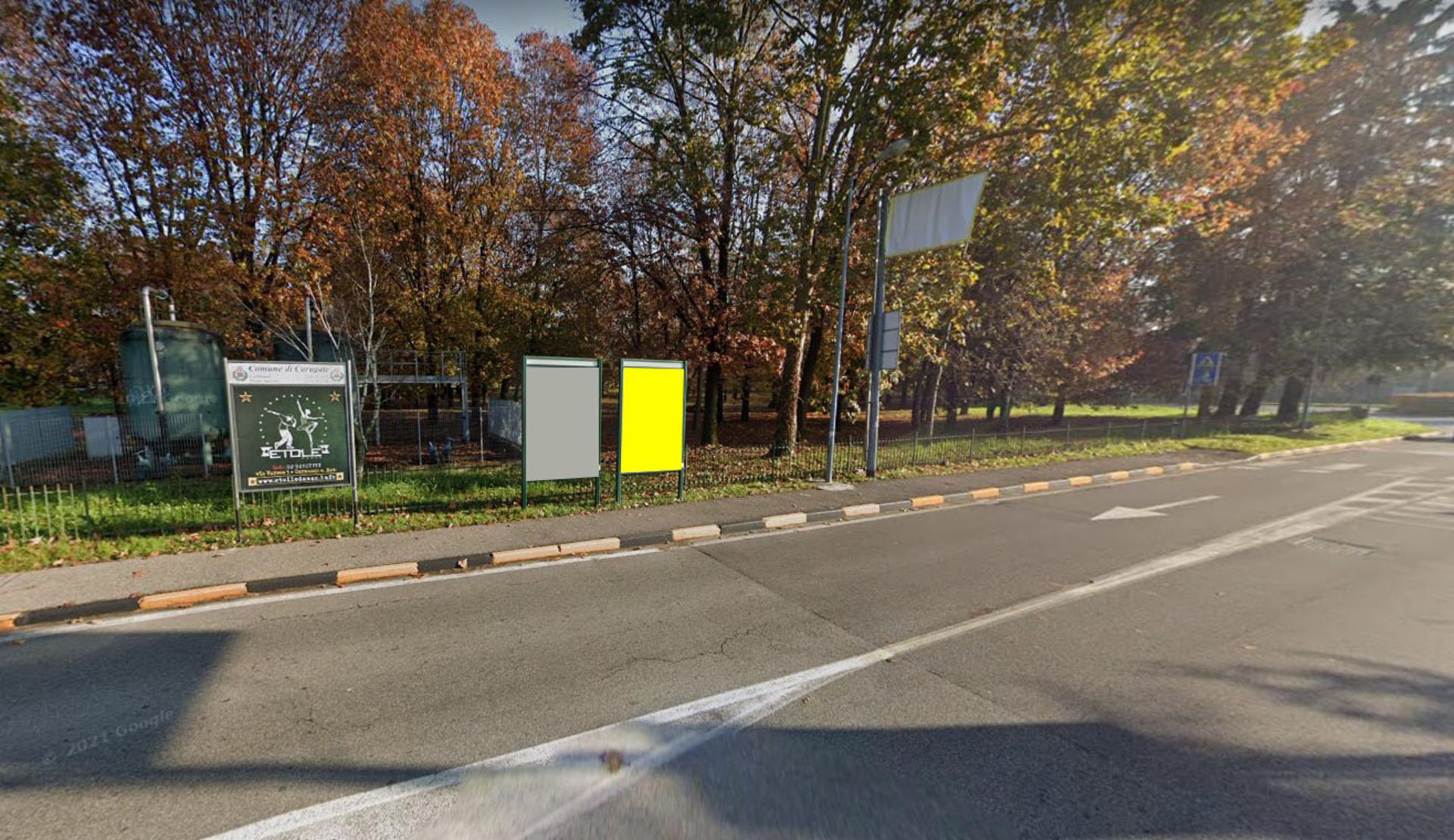 Impianto CARTELLONISTICA a Carugate, in zona Nara Camicie