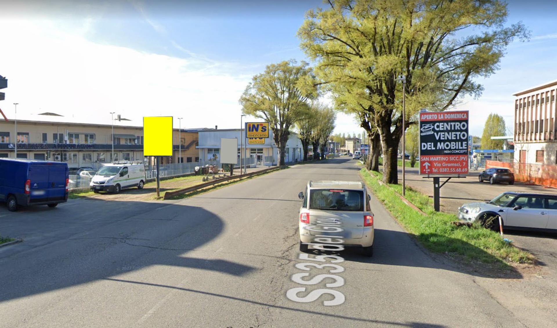 Impianto CARTELLONISTICA a Pavia, in zona Moya