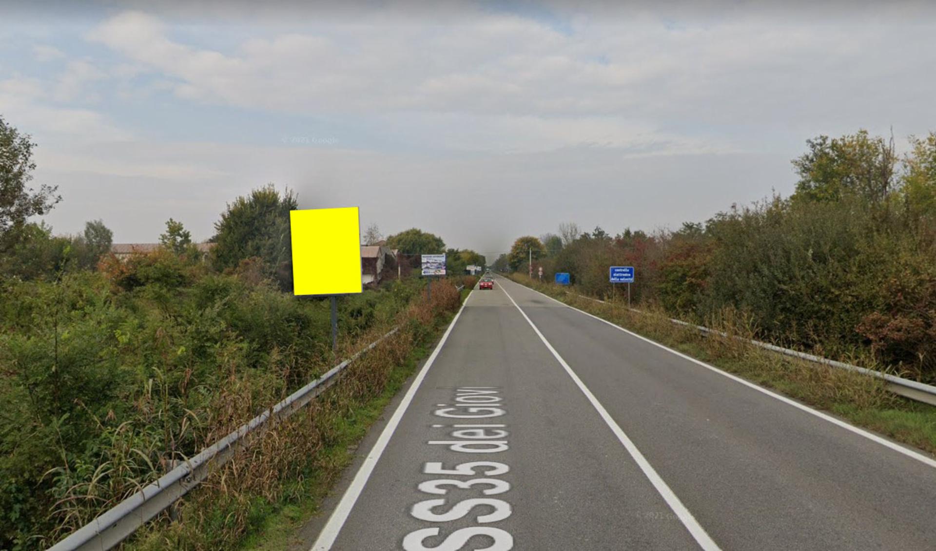 Impianto CARTELLONISTICA a Vellezzo Bellini, in zona Crai