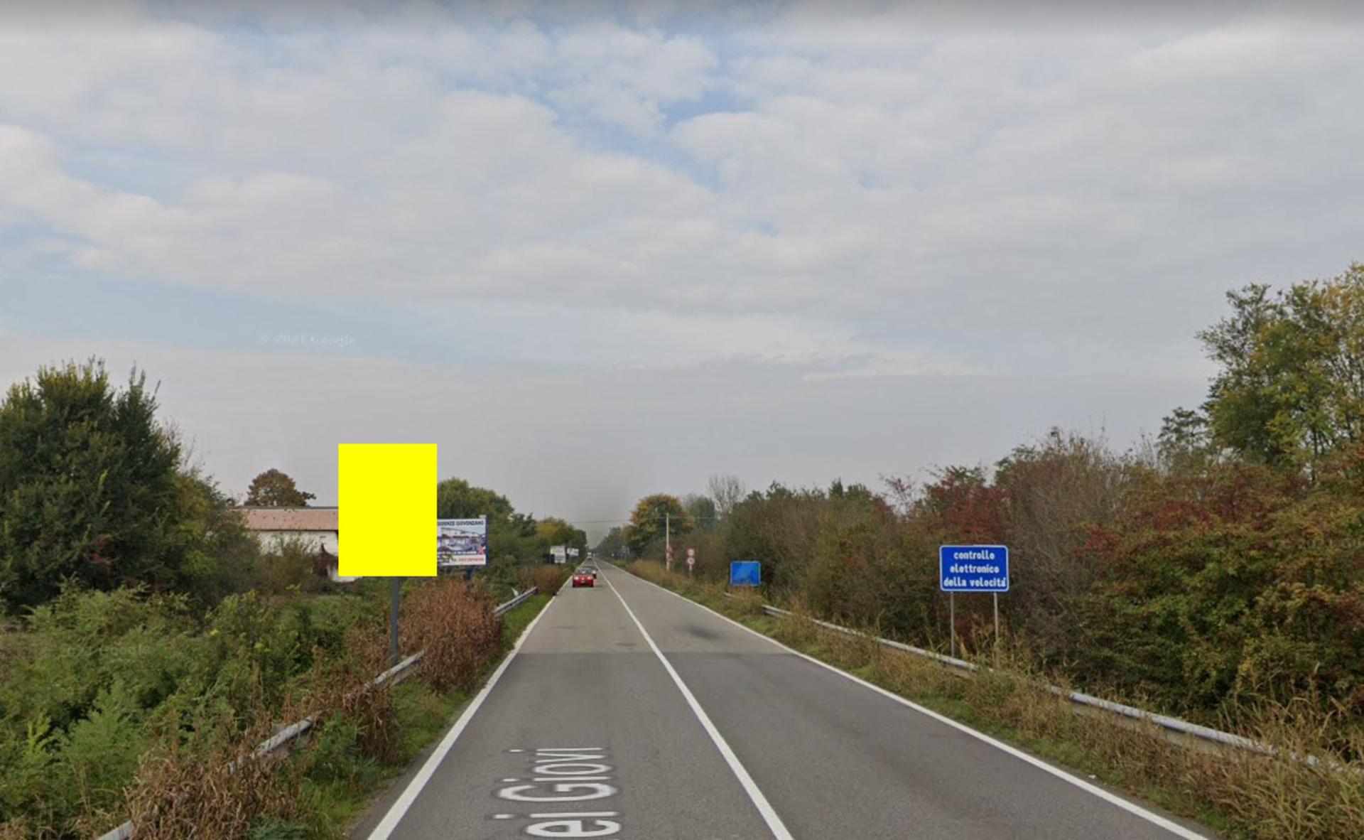 Impianto CARTELLONISTICA a Vellezzo Bellini, in zona Crai