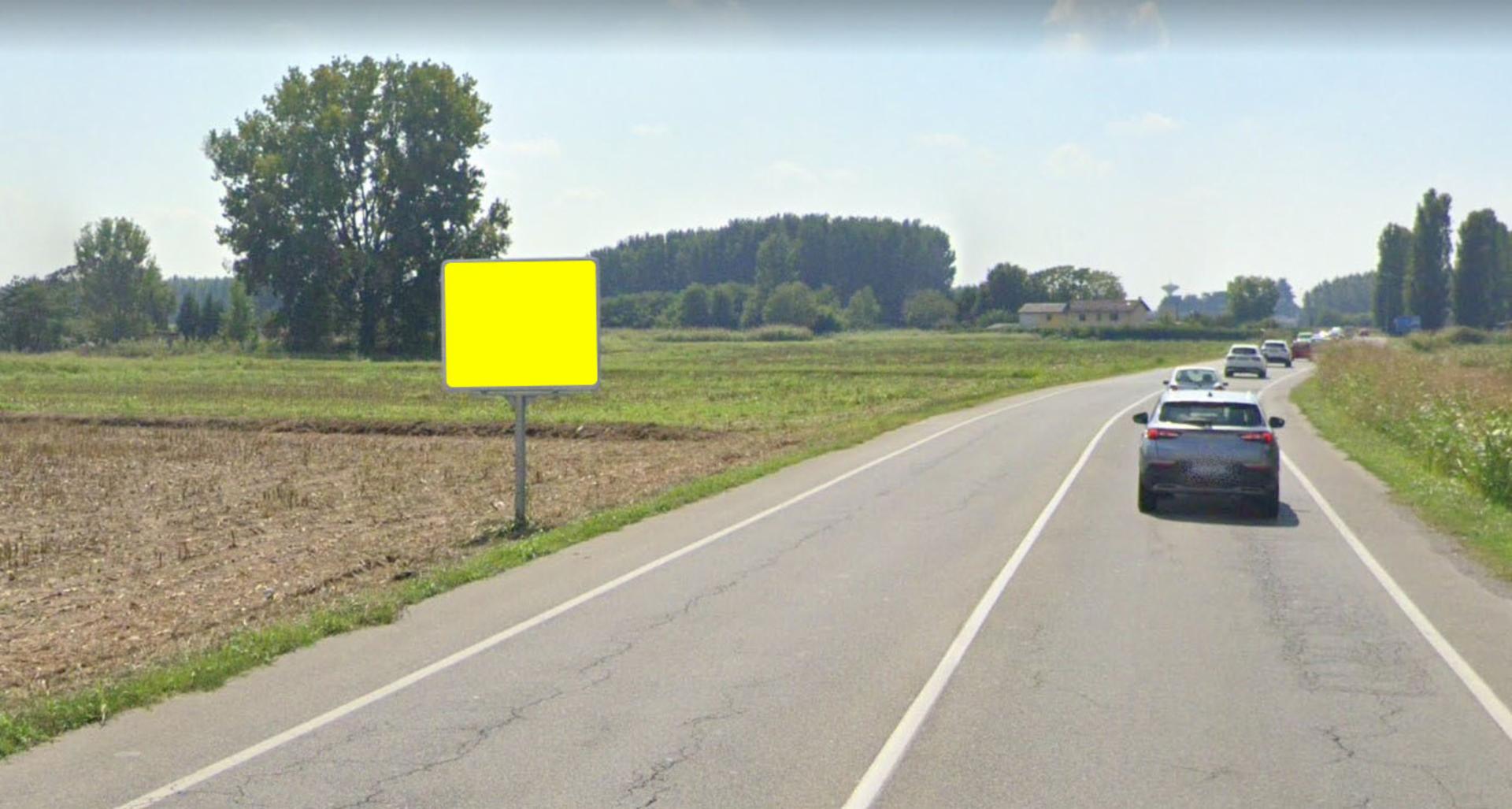 Impianto CARTELLONISTICA a Mortara, in zona Cappella di Santa Maria