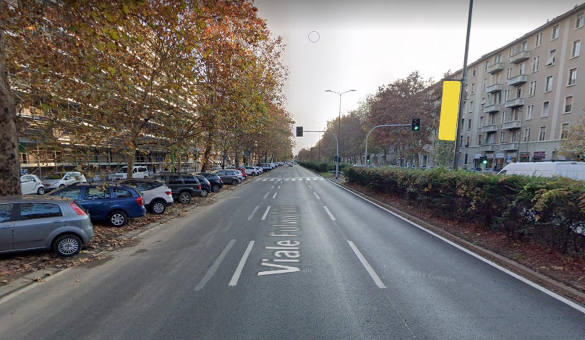 Impianto VERTICAL BANNER a Milano, in zona Cornici artline