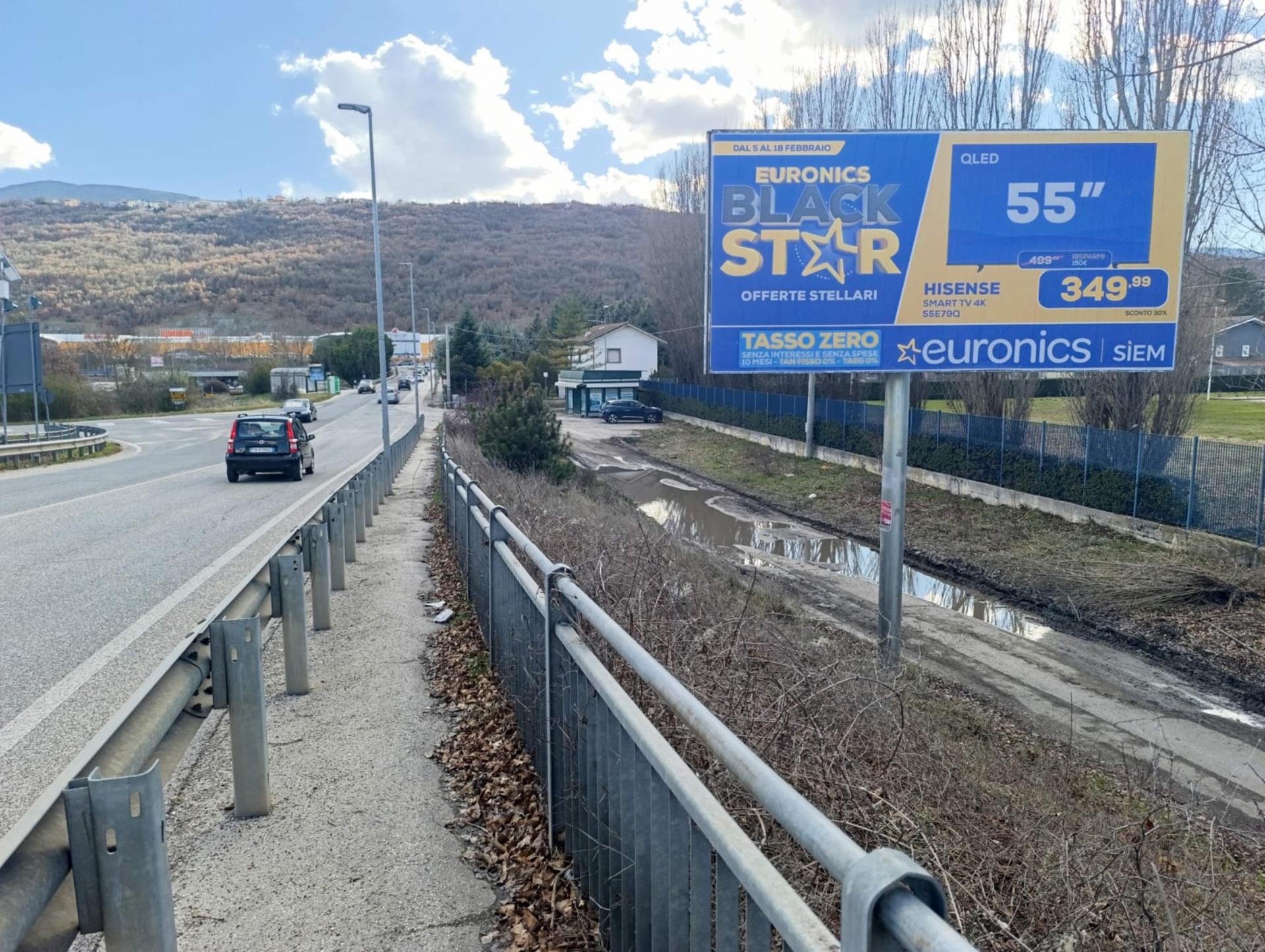 Impianto a Via Campo Di Pile – ingresso CC L'Aquilone  L'Aquila