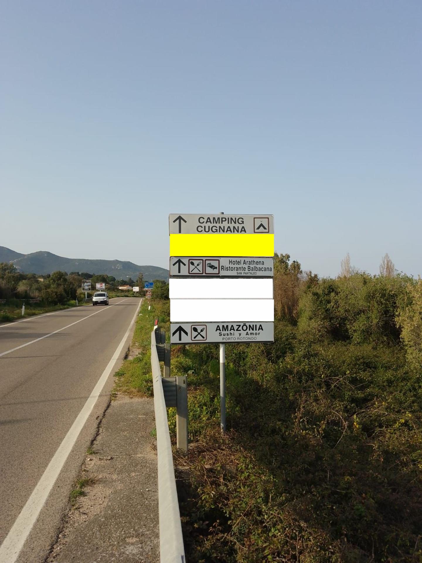 Impianto FRECCE / PREINSEGNE a Olbia, in zona Dettorimarket
