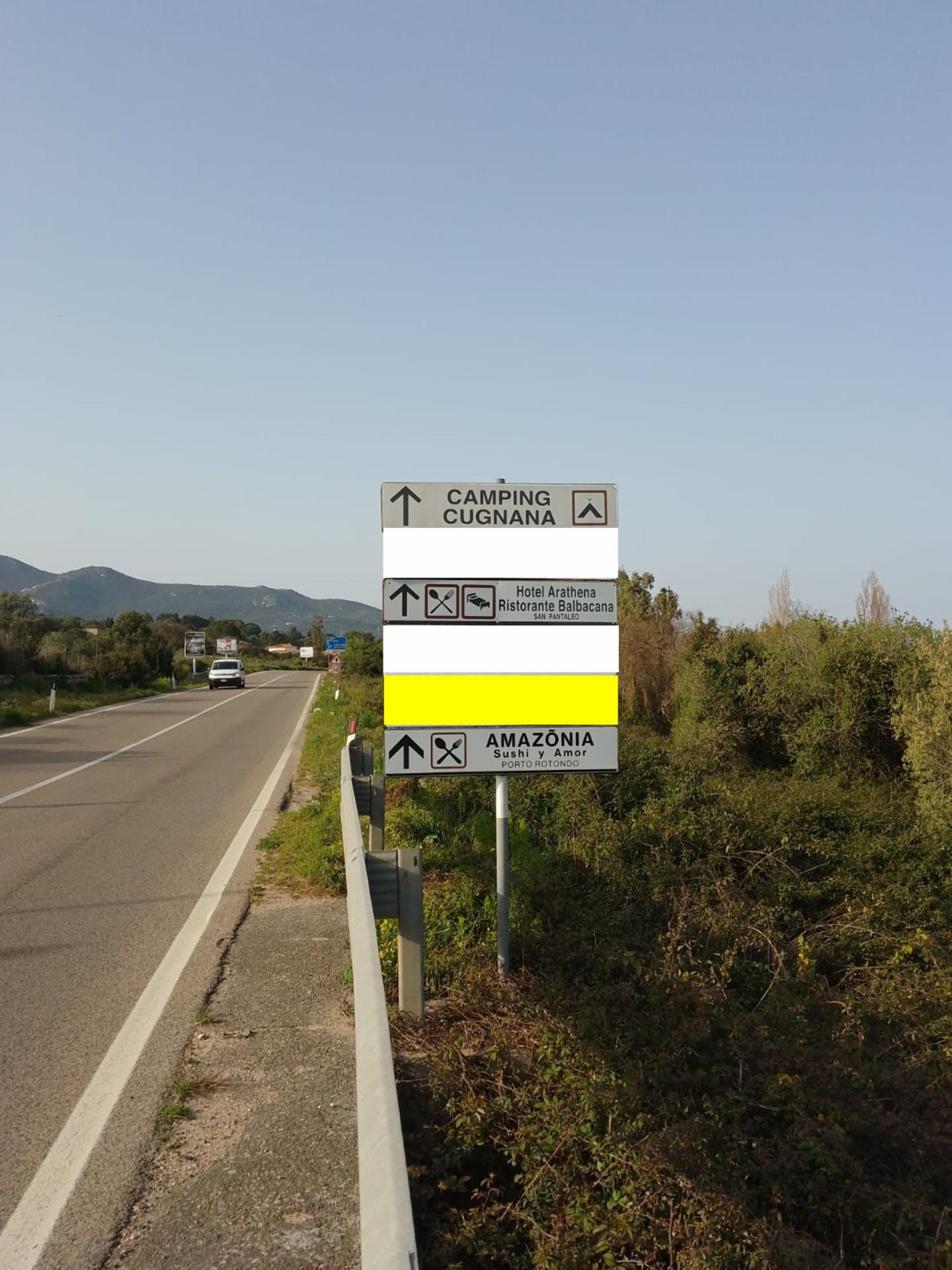 Impianto FRECCE / PREINSEGNE a Olbia, in zona Dettorimarket