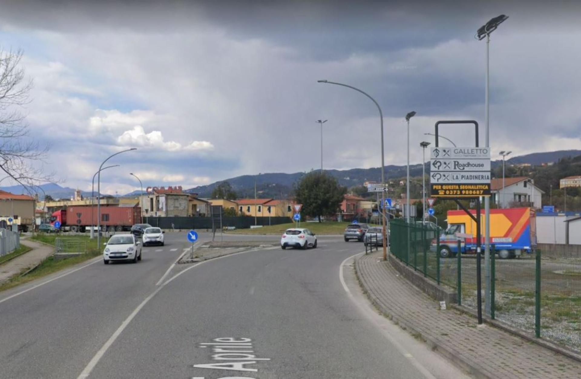 Impianto a Via XXV Aprile 40 mt. prima di Via Aurelia  Sarzana