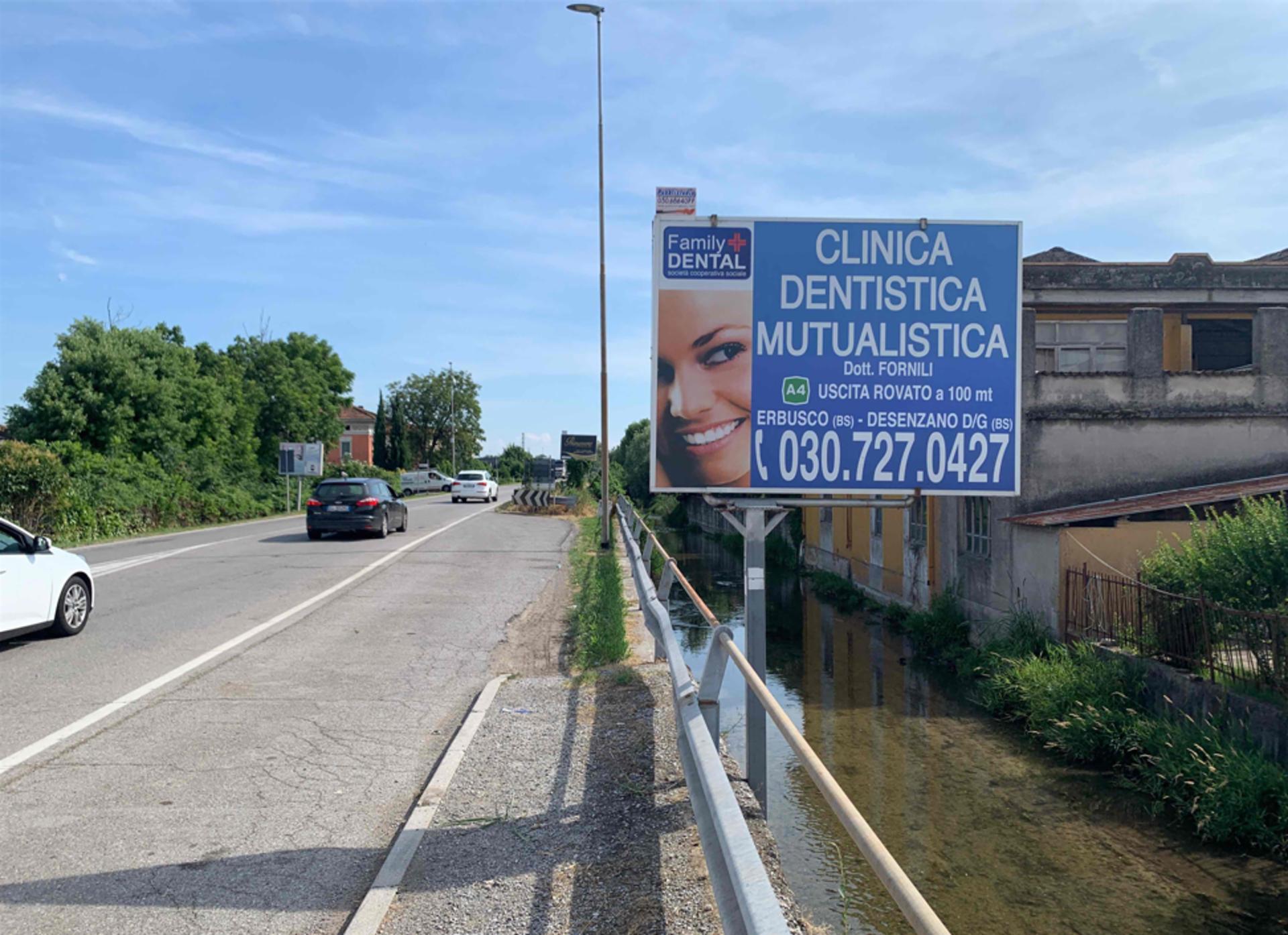 Impianto CARTELLONISTICA a Acquafredda, in zona Scuola Primaria Caduti di Piazza Loggia