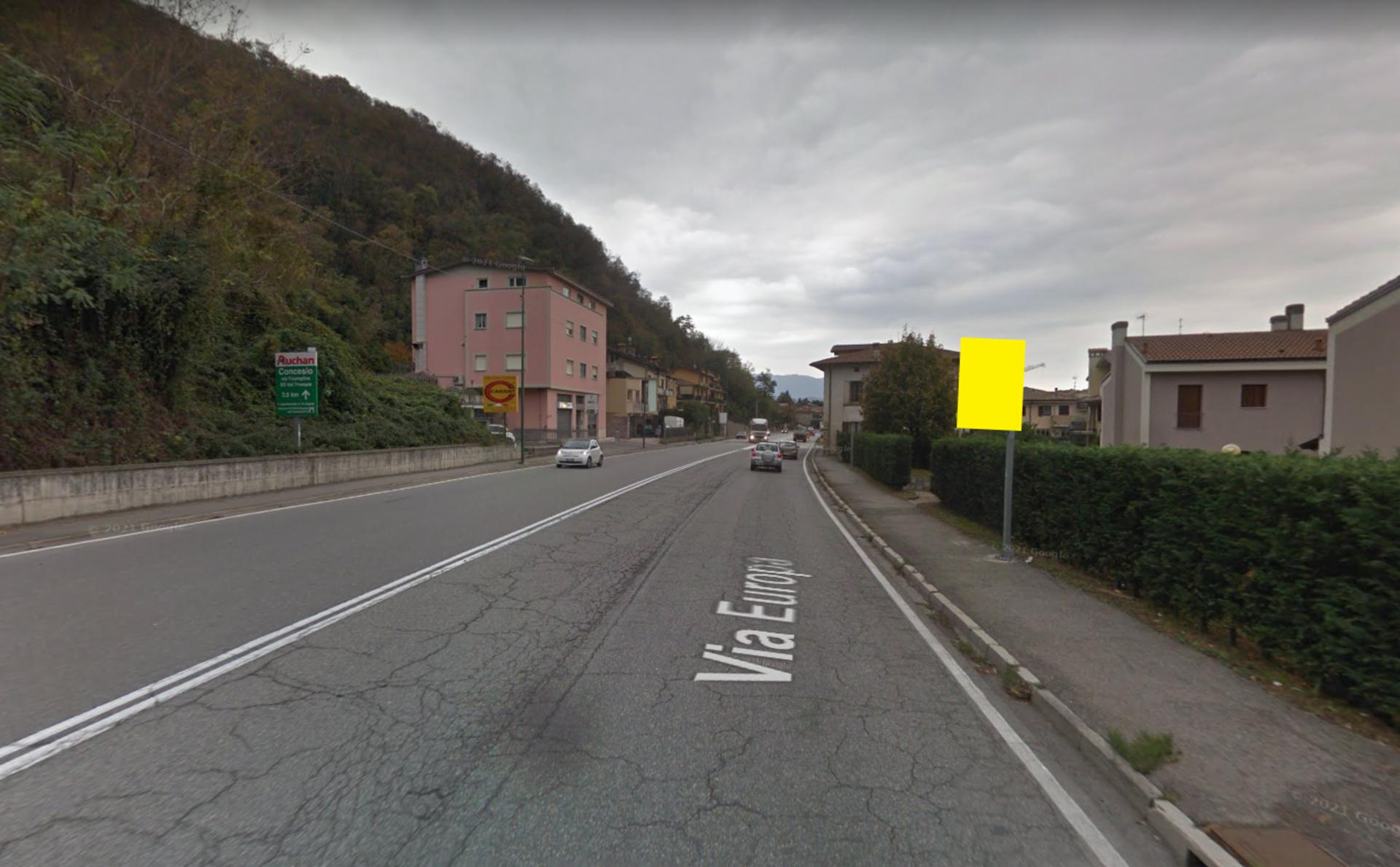 Impianto a S.P. BS 345 Viale Europa direz. Brescia  Concesio