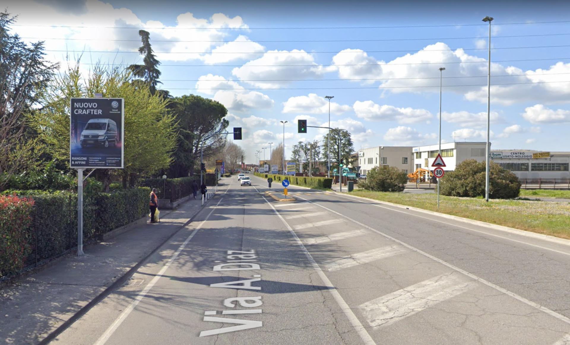 Impianto CARTELLONISTICA a San Zeno Naviglio, in zona Ristorante al Forchettone