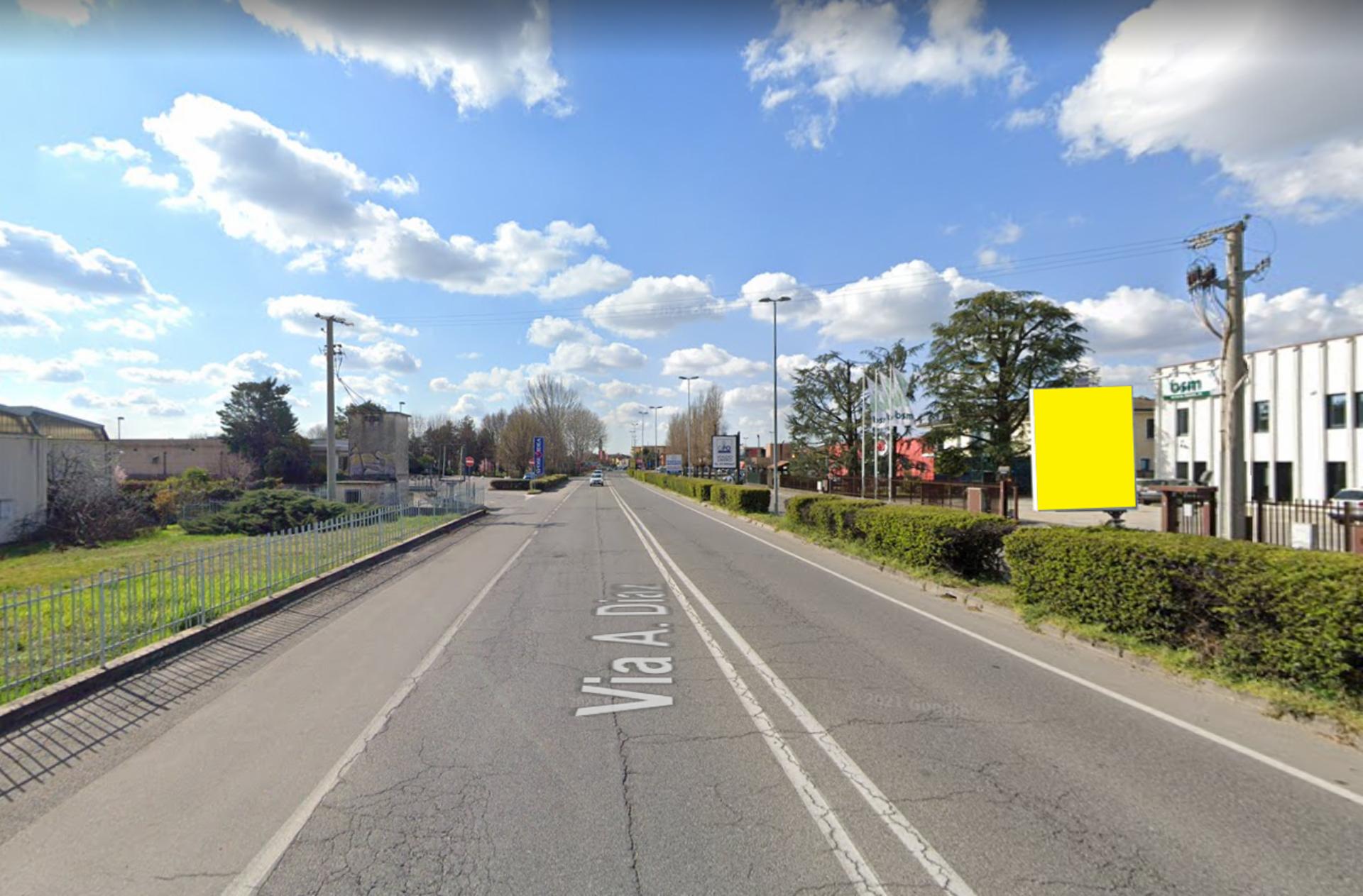 Impianto CARTELLONISTICA a San Zeno Naviglio, in zona Ristorante al Forchettone
