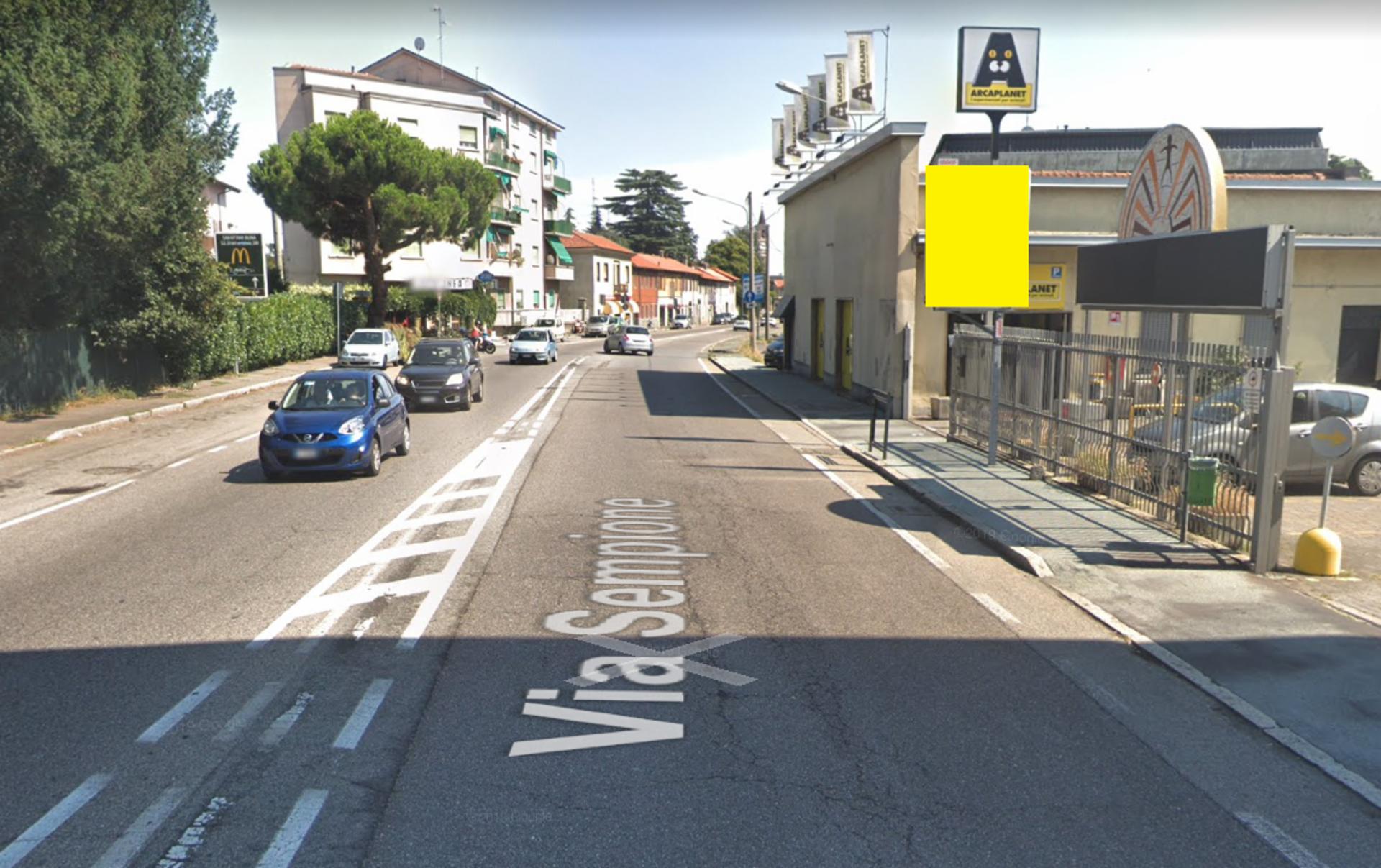 Impianto CARTELLONISTICA a San Vittore Olona, in zona Jacarè