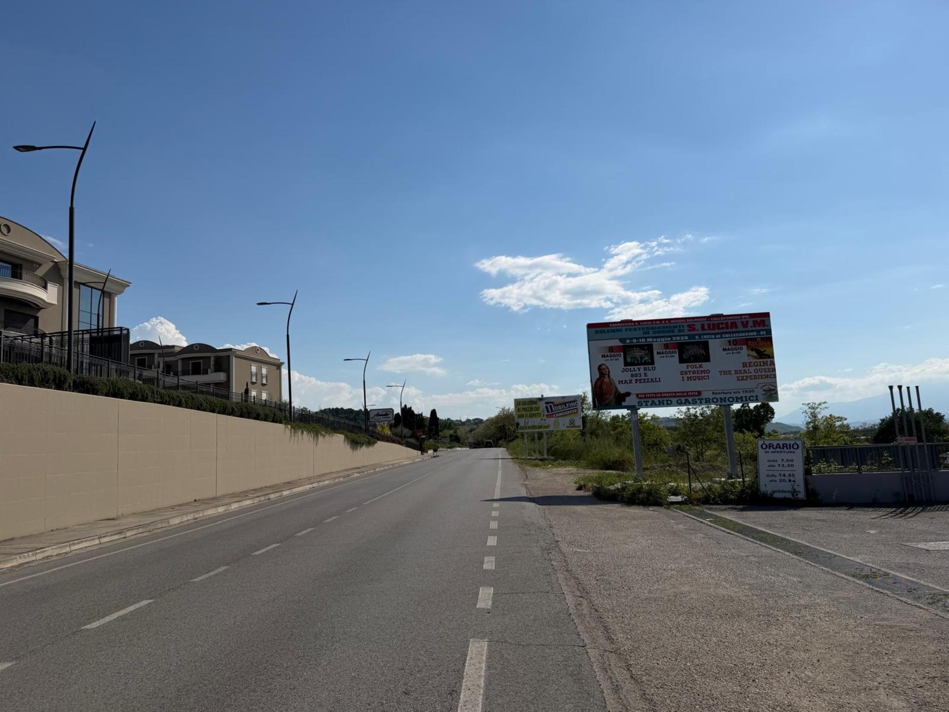 Impianto 6 X 3 a Cappelle sul Tavo, in zona Pista dell'Adriatico