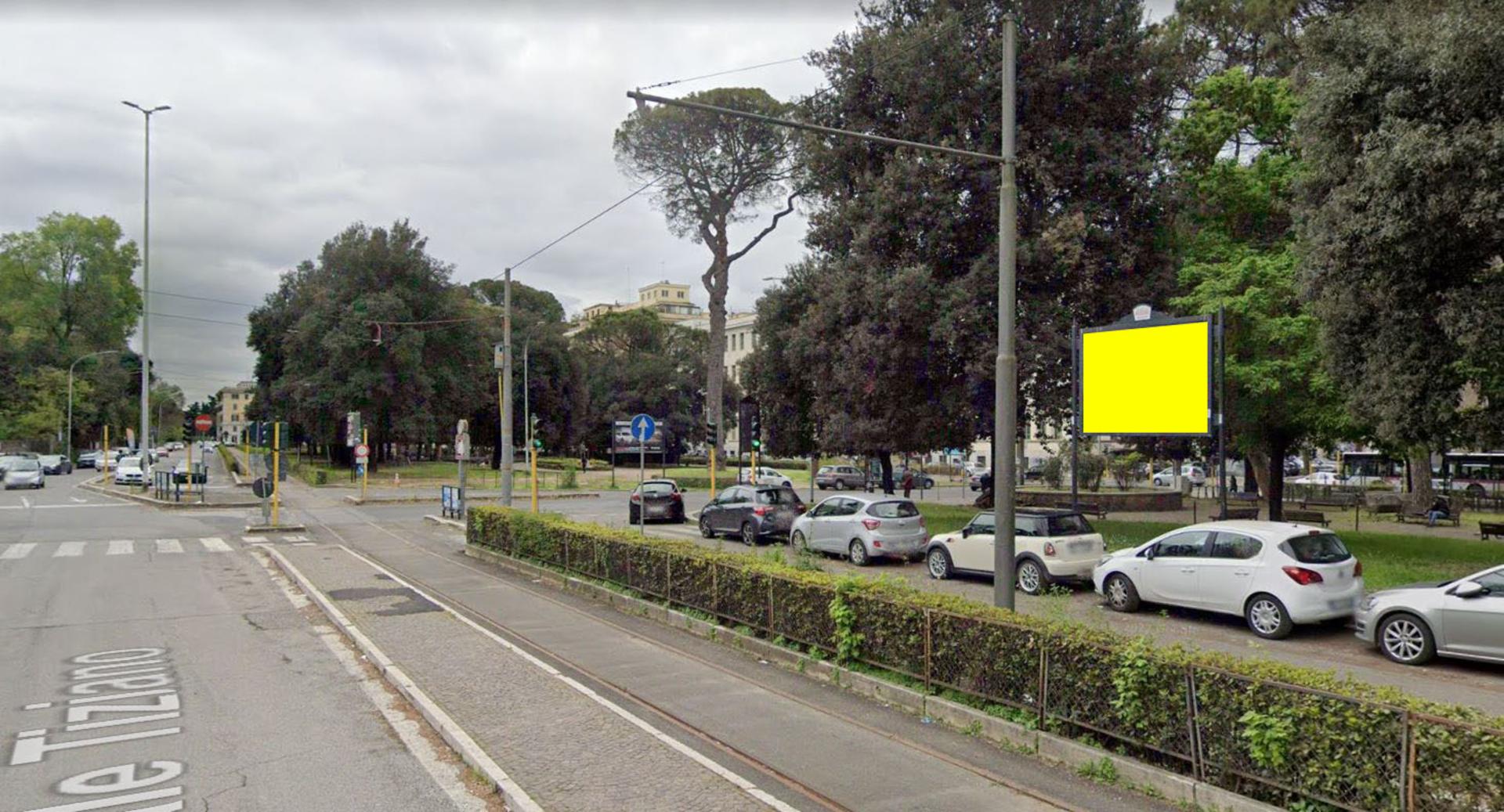 Impianto POSTER a Roma, in zona Chiesa di Sant'Andrea del Vignola