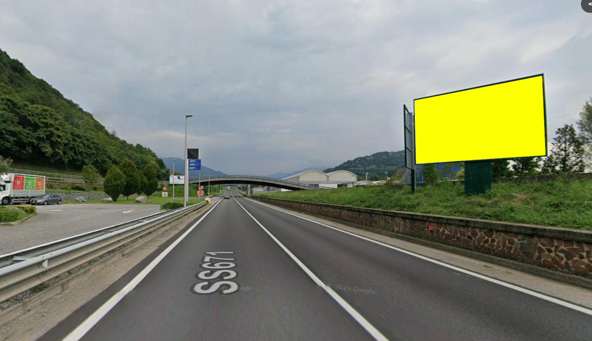 Impianto a SS 671 KM.26,800 DX DIR. CLUSONE  Albino