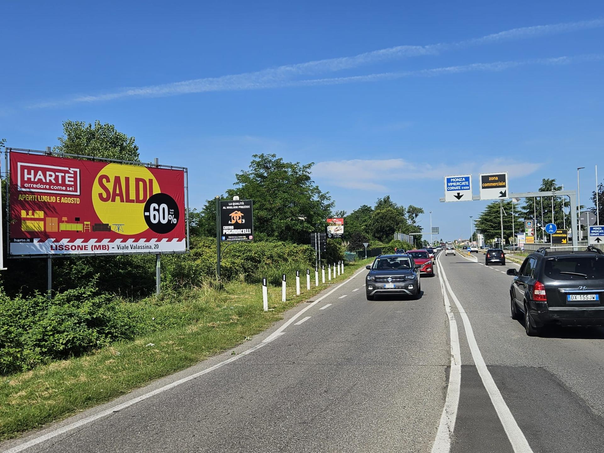 Impianto 6 X 3 a Busnago, in zona Aldi