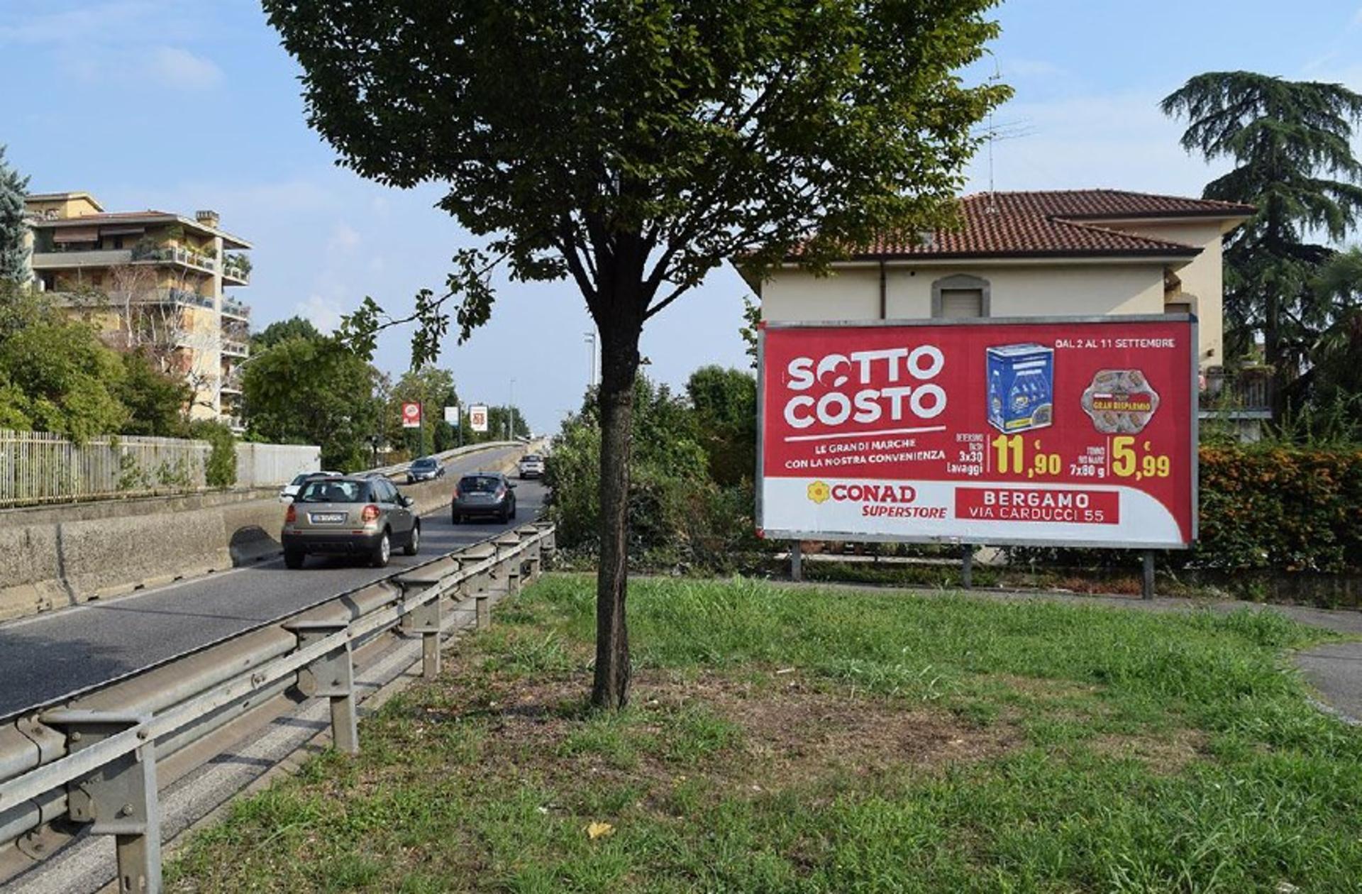 Impianto 6 X 3 a Bergamo, in zona Esselunga