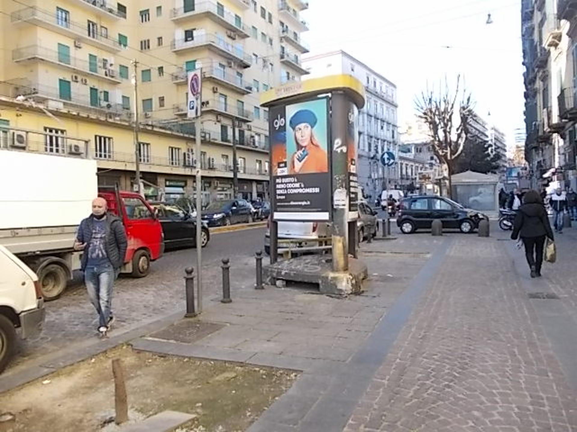 Impianto TOTEM a Napoli, in zona Chiesa di San Carlo all'Arena