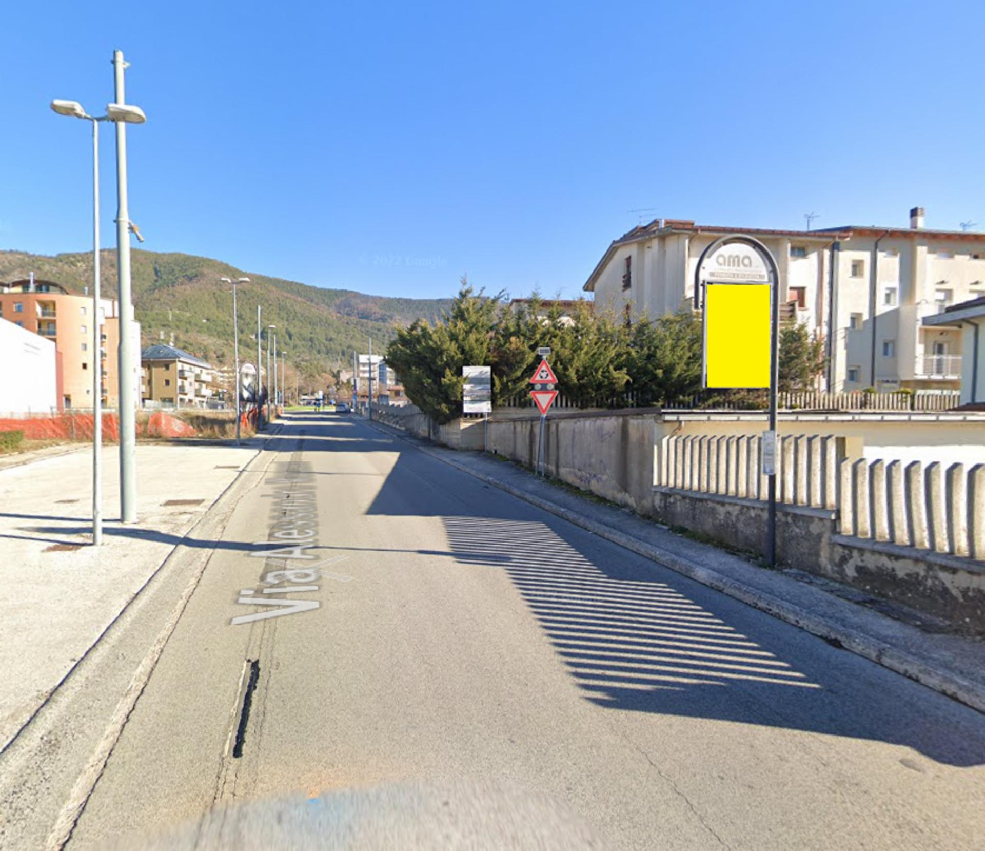 Impianto PALINA a L'Aquila, in zona Scuola Primaria Mariele Ventre