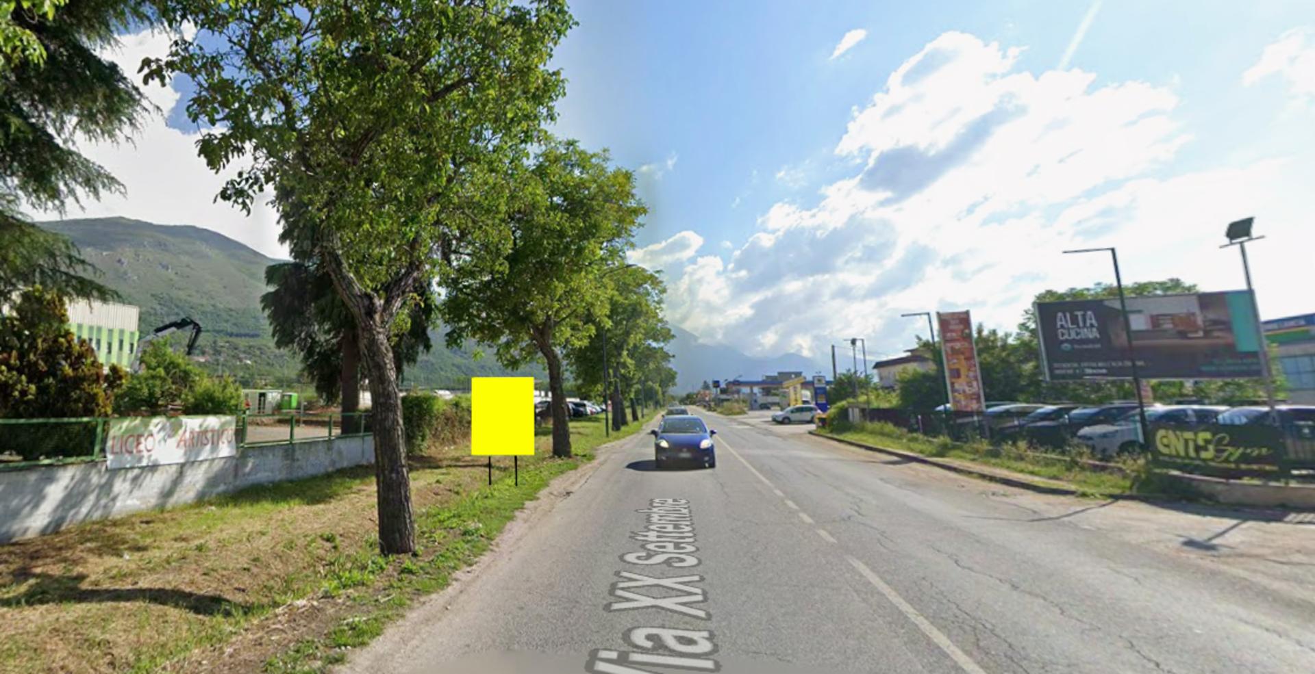 Impianto CARTELLONISTICA a Avezzano, in zona Conad