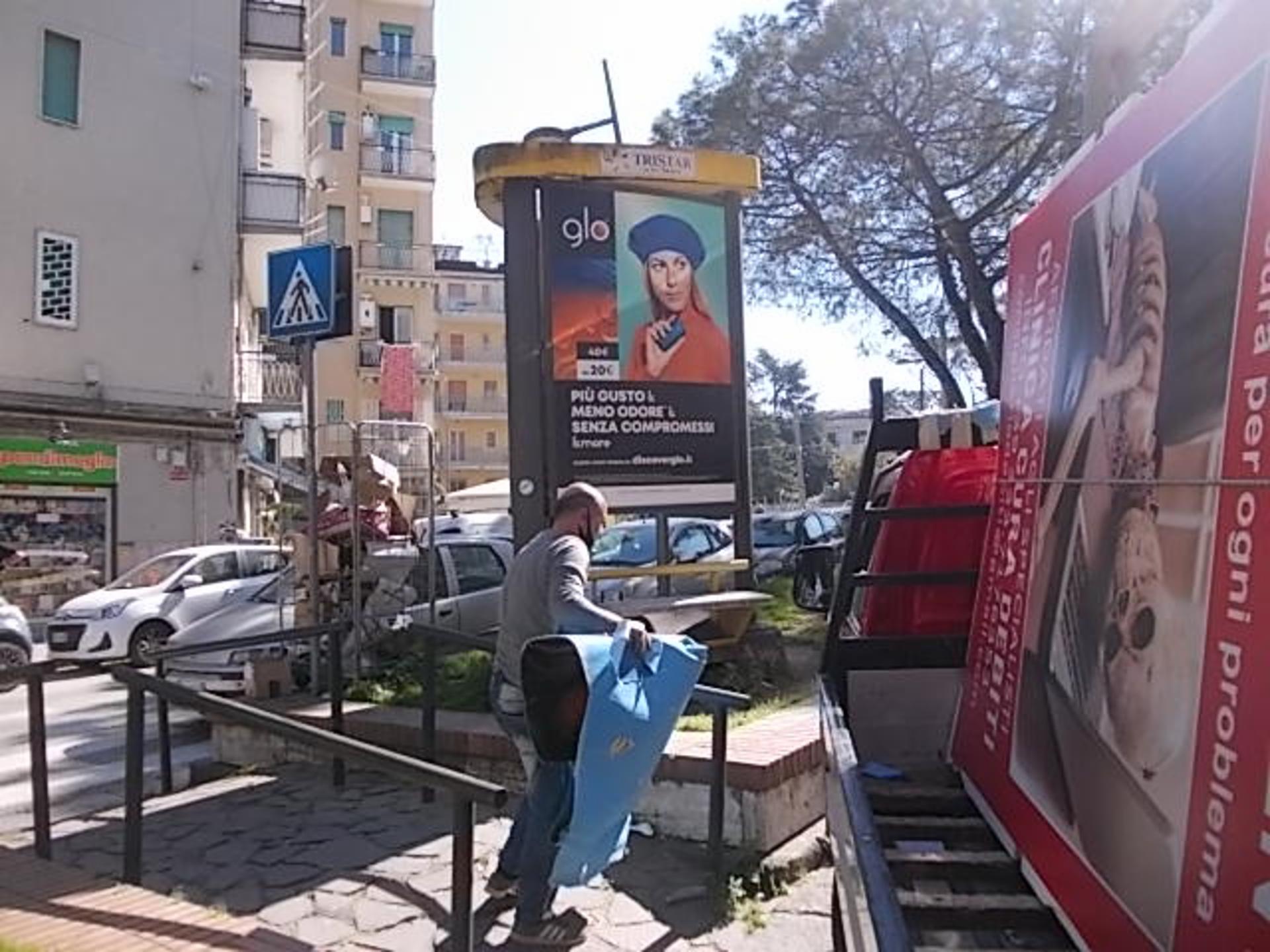 Impianto TOTEM a Napoli, in zona Chiesa di Santa Teresa del Gesù Bambino
