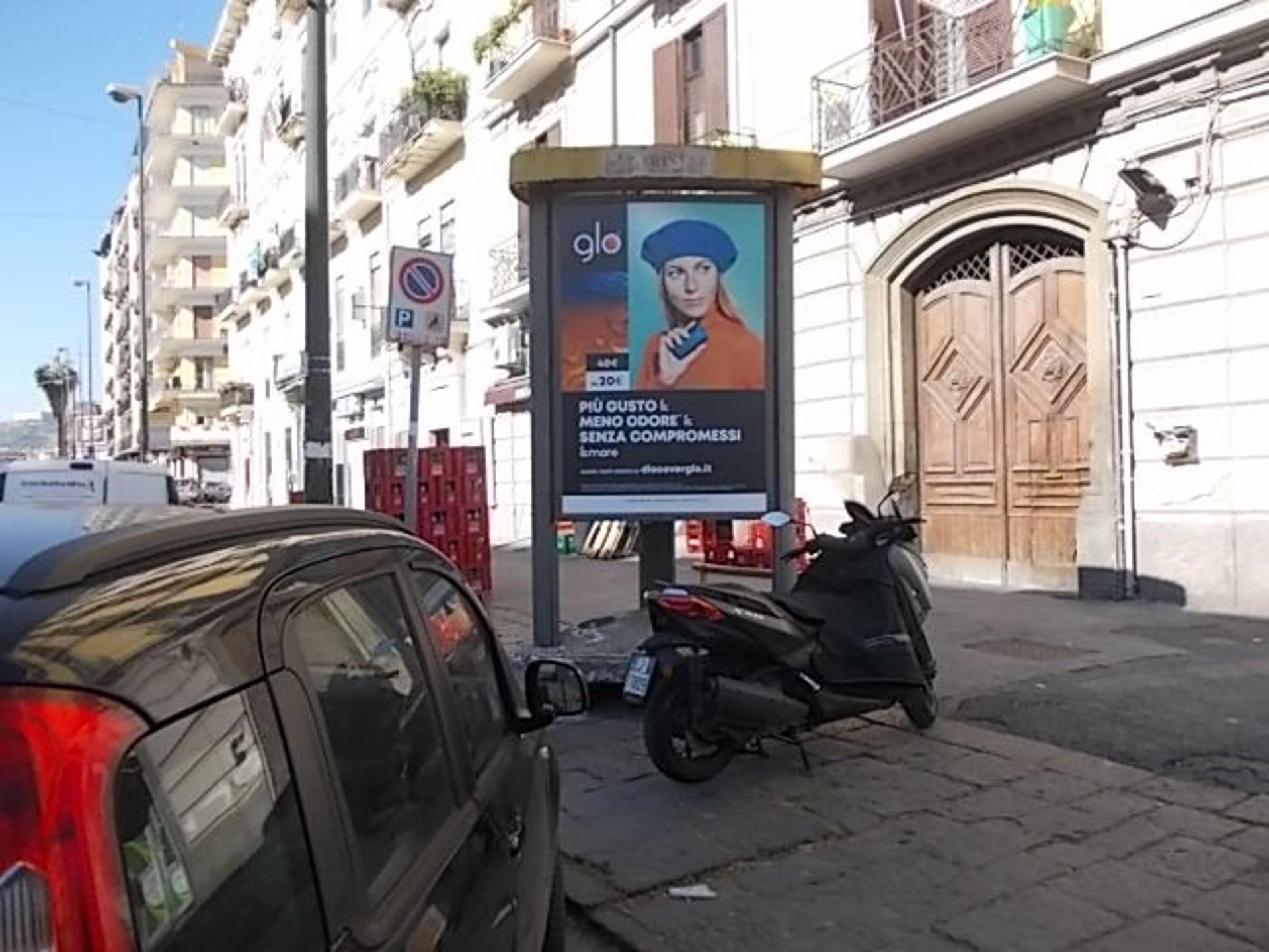 Impianto TOTEM a Napoli, in zona Caffe Angelo