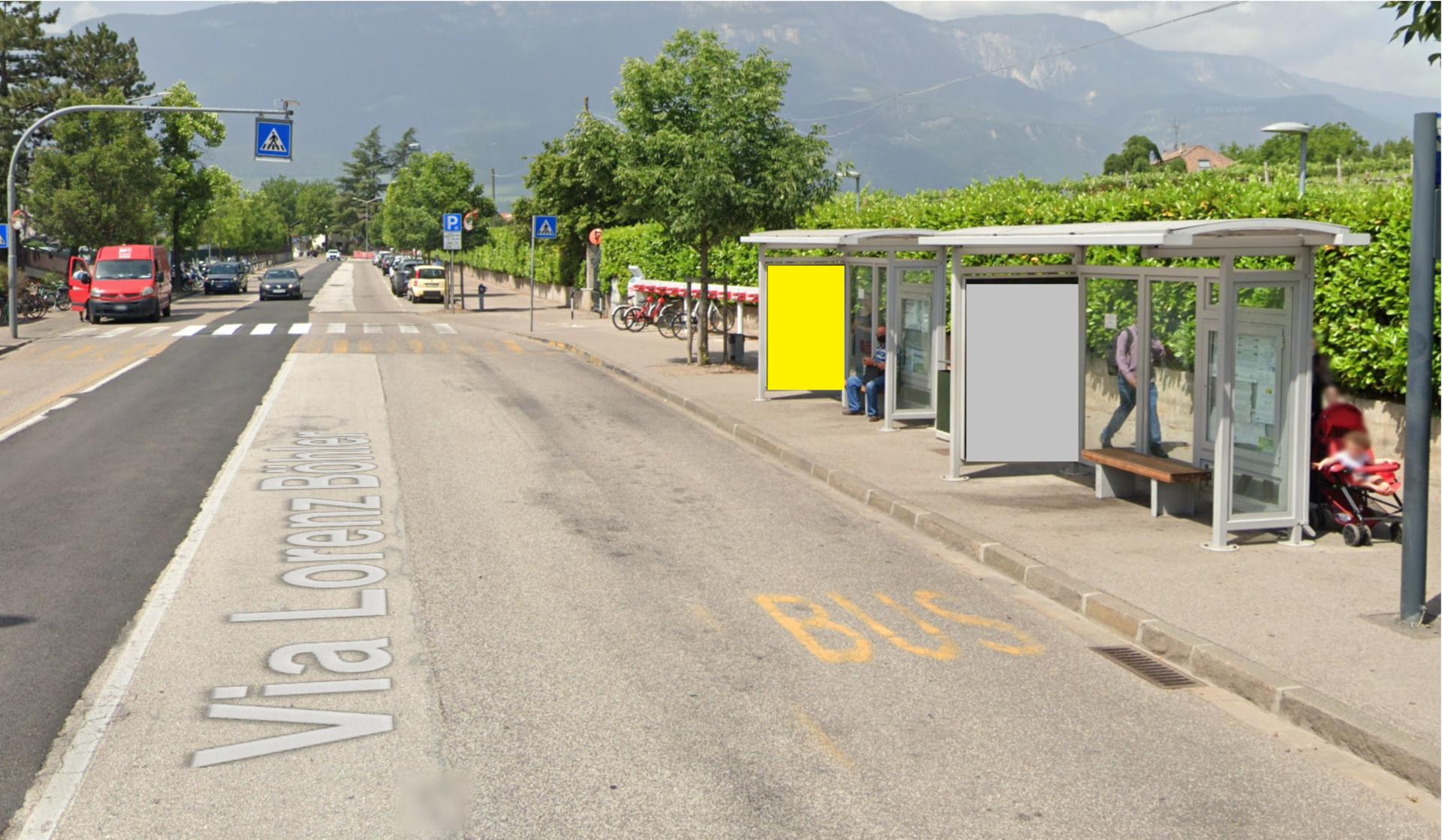 Impianto PENSILINA a Bolzano, in zona Imbiss Patrik