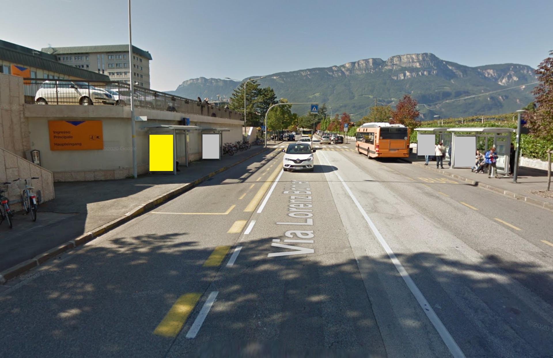 Impianto PENSILINA a Bolzano, in zona Imbiss Patrik