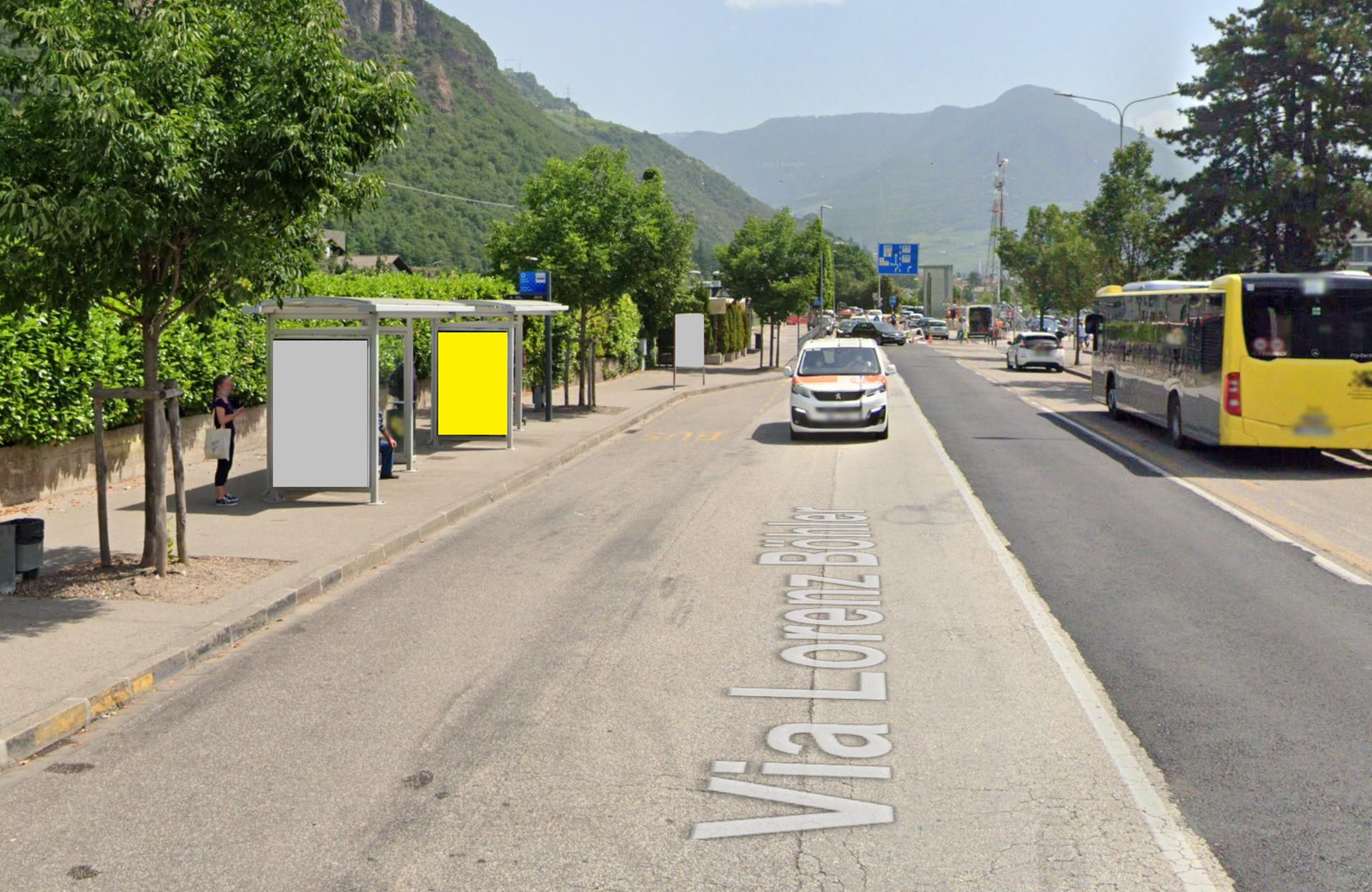 Impianto PENSILINA a Bolzano, in zona Imbiss Patrik