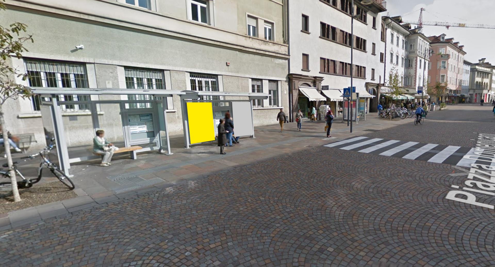 Impianto PENSILINA a Bolzano, in zona Chiesa dei Domenicani - Dominikanerkirche