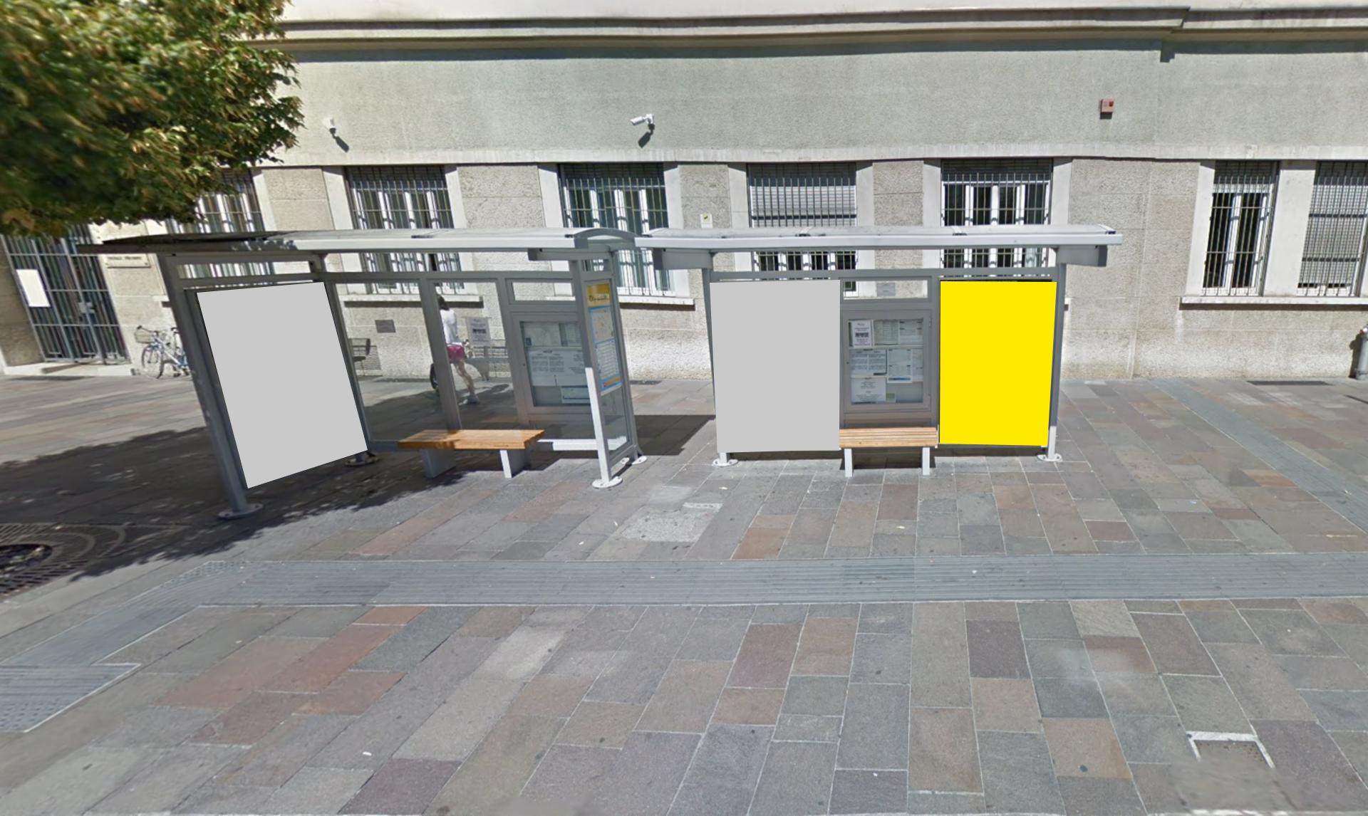 Impianto PENSILINA a Bolzano, in zona Chiesa dei Domenicani - Dominikanerkirche