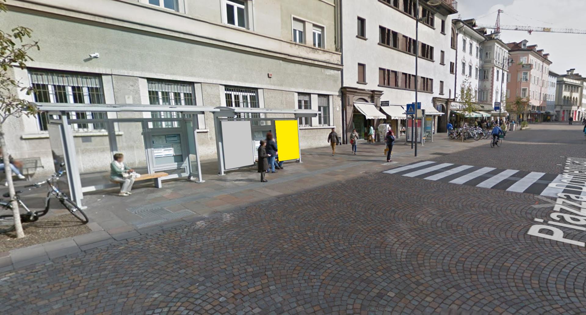 Impianto PENSILINA a Bolzano, in zona Chiesa dei Domenicani - Dominikanerkirche