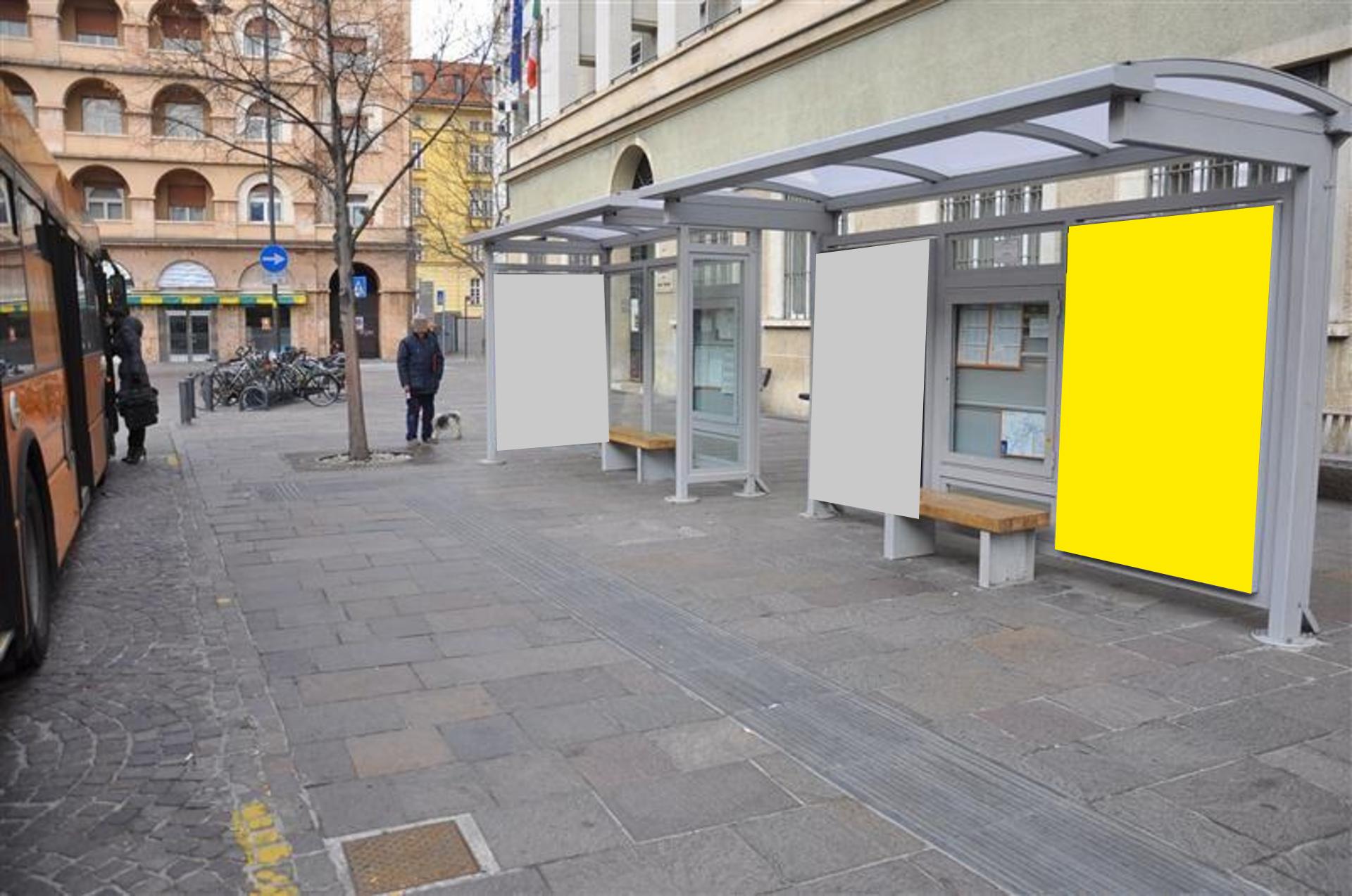 Impianto PENSILINA a Bolzano, in zona Chiesa dei Domenicani - Dominikanerkirche
