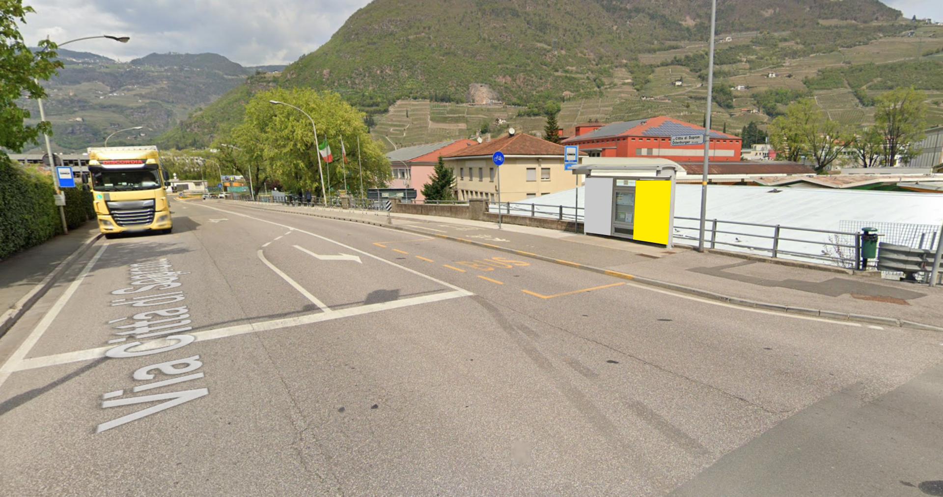 Impianto PENSILINA a Bolzano, in zona Bar Ristorante Mercato